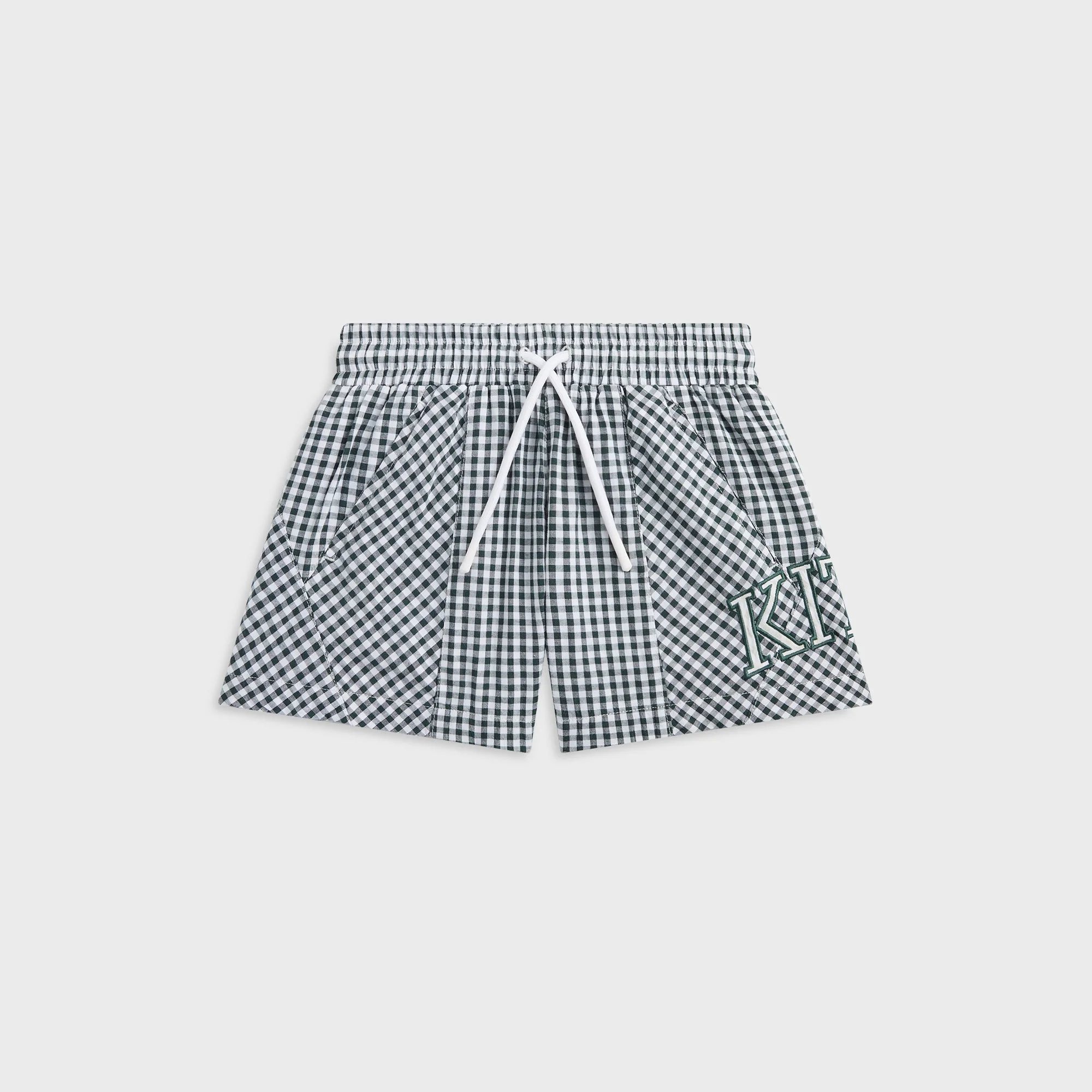 Kith Kids Blocked Gingham Curtis Short - Stadium