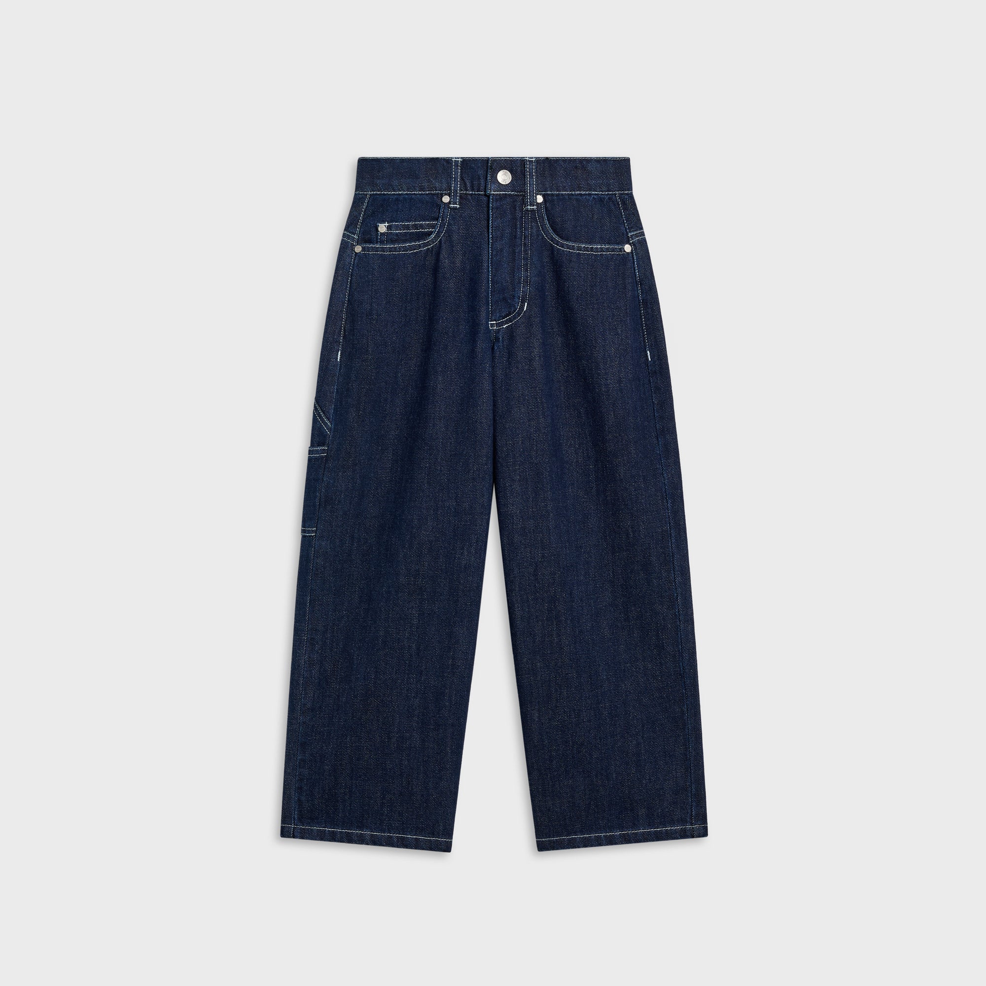Kith Kids Denim Heston Wide Leg Utility Jean - Dark Indigo