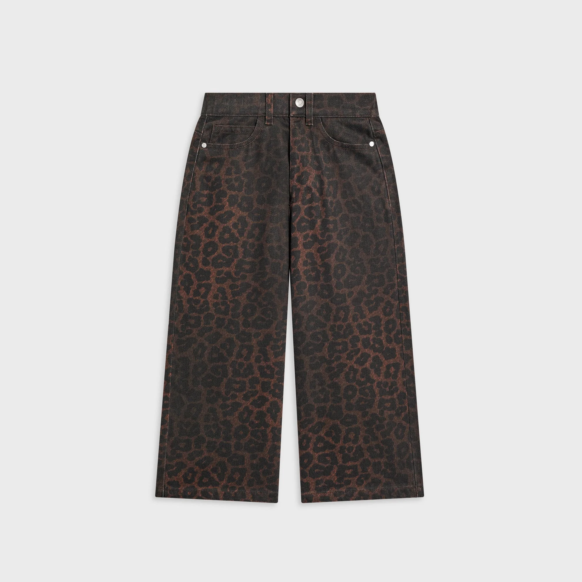 Kith Kids Leopard Heston Wide Leg Jean - Incognito