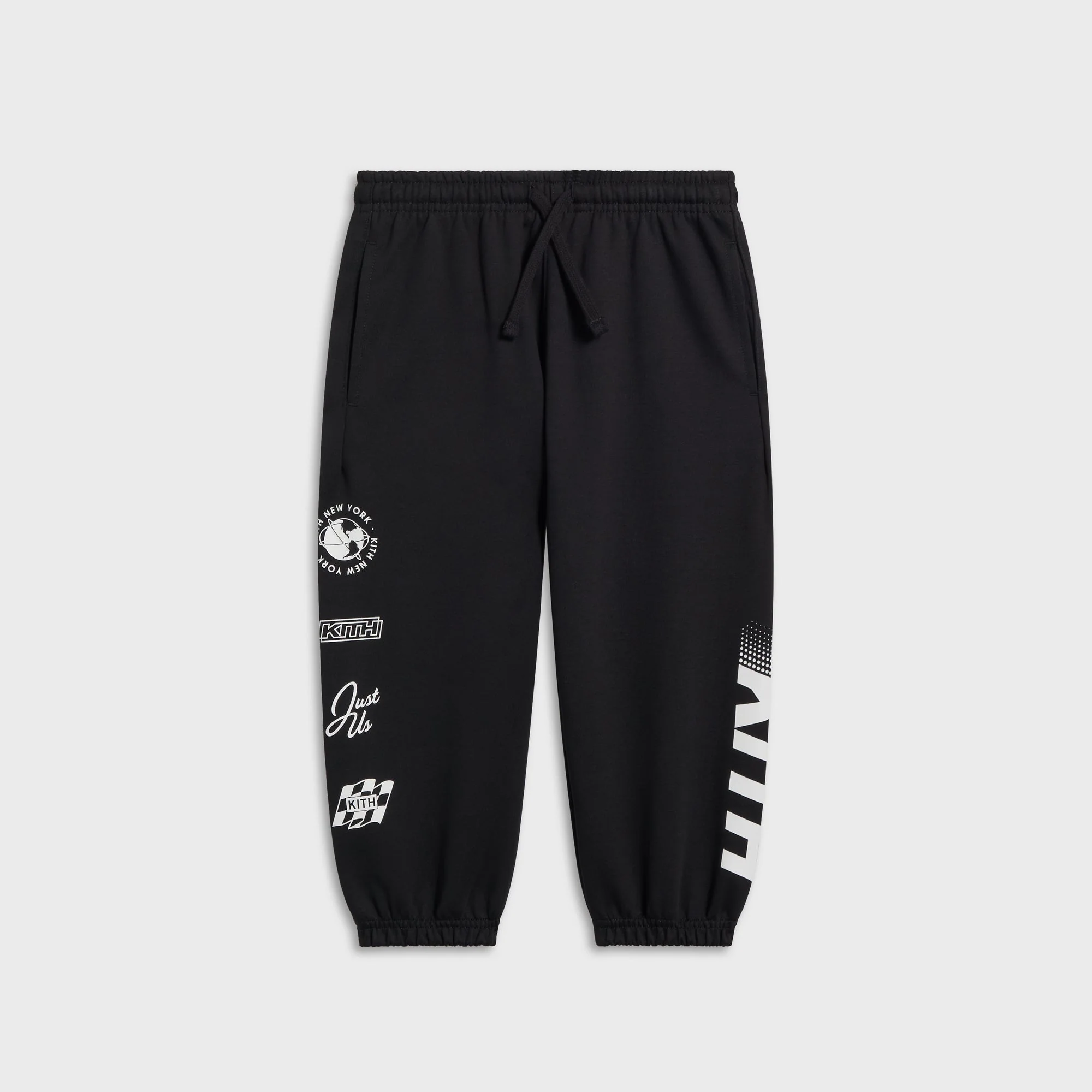 Kith Kids Logo Blocked Nelson Sweatpant - Black