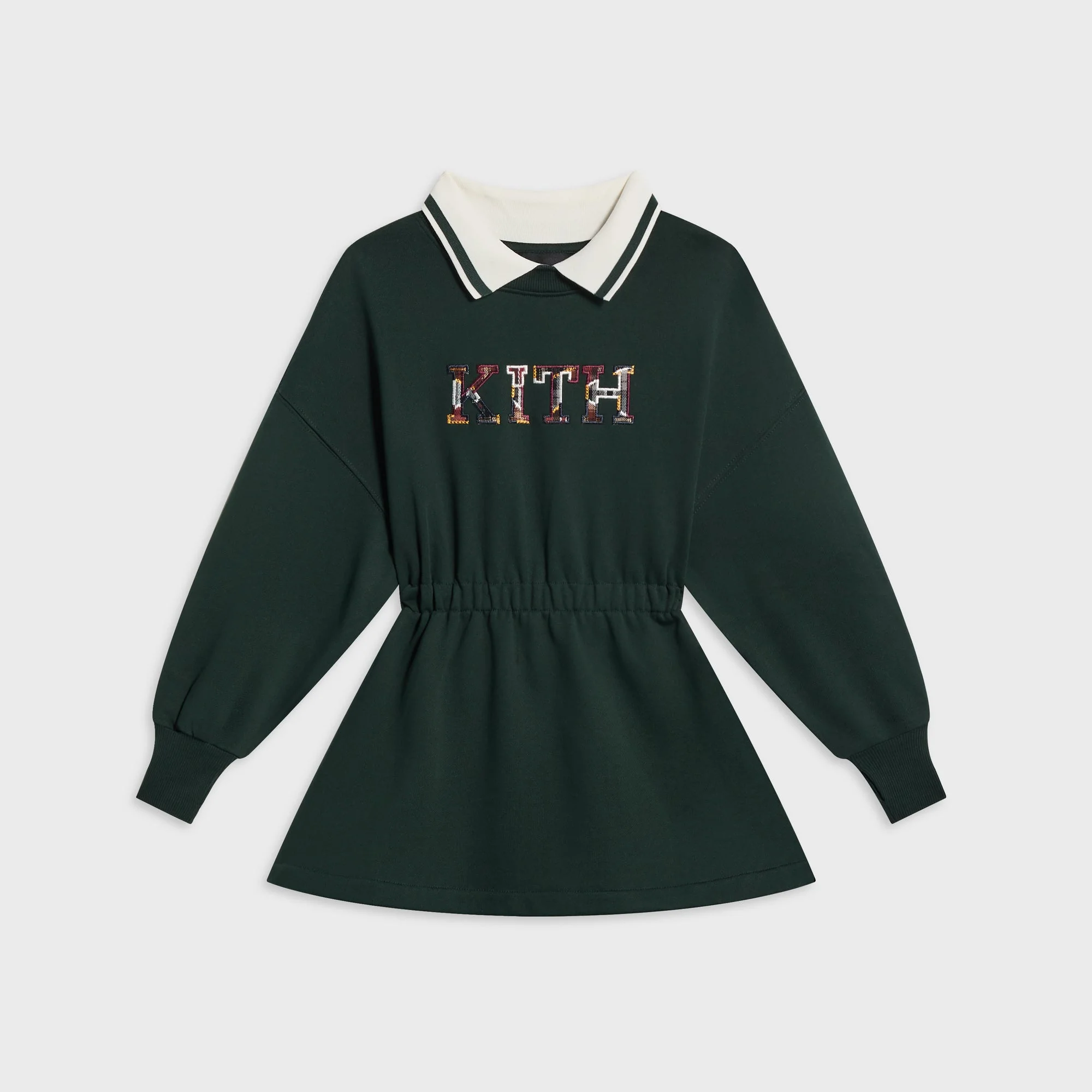 Kith Kids Varsity Letter Collared Nelson Dress - Stadium