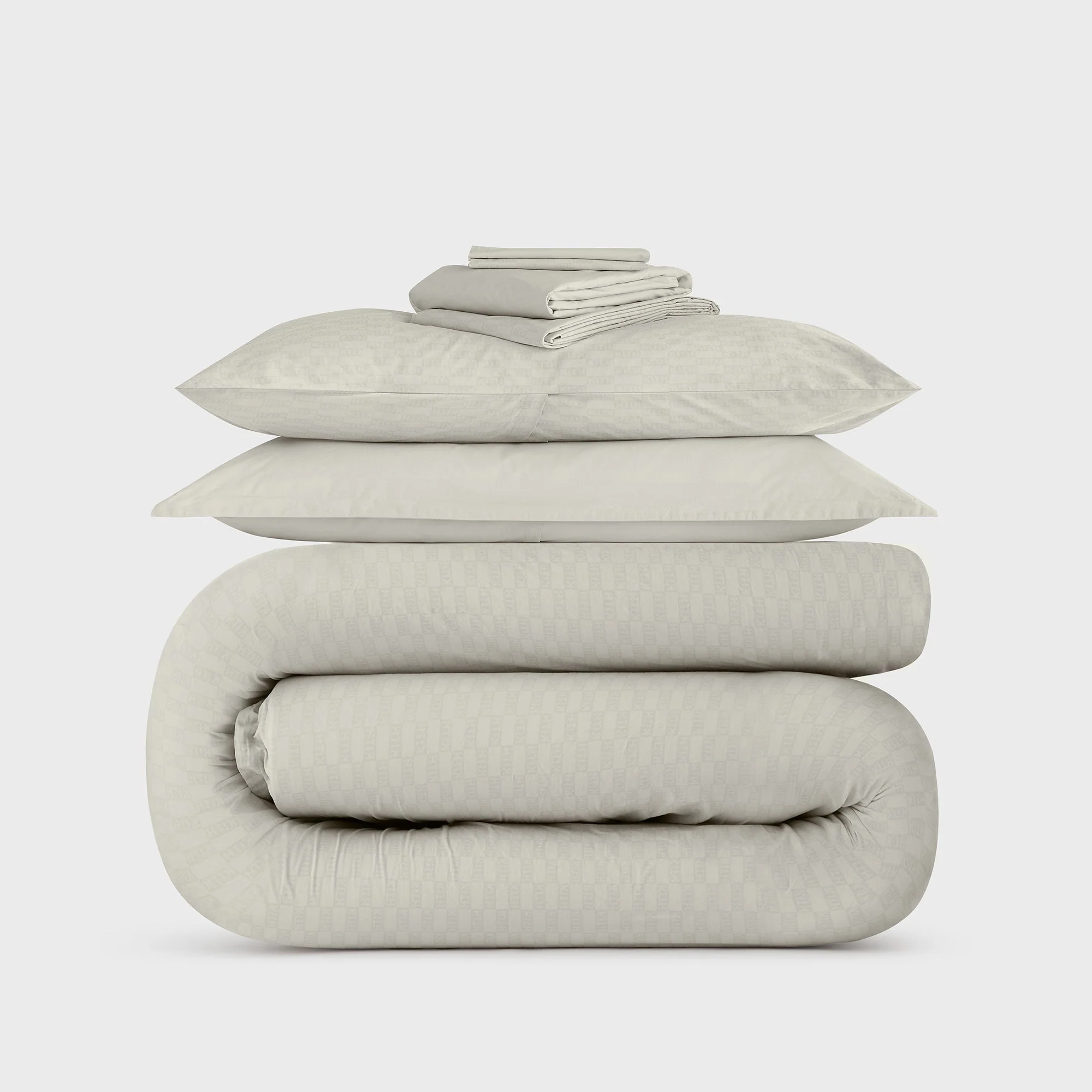 Kith Monogram King Size Bedding Set - Concrete