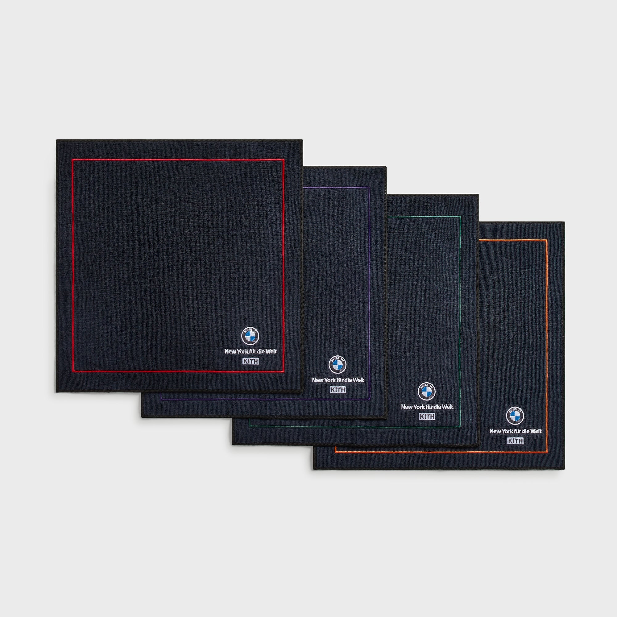 Kith for BMW Pack of 4 Microfiber Towels - Black