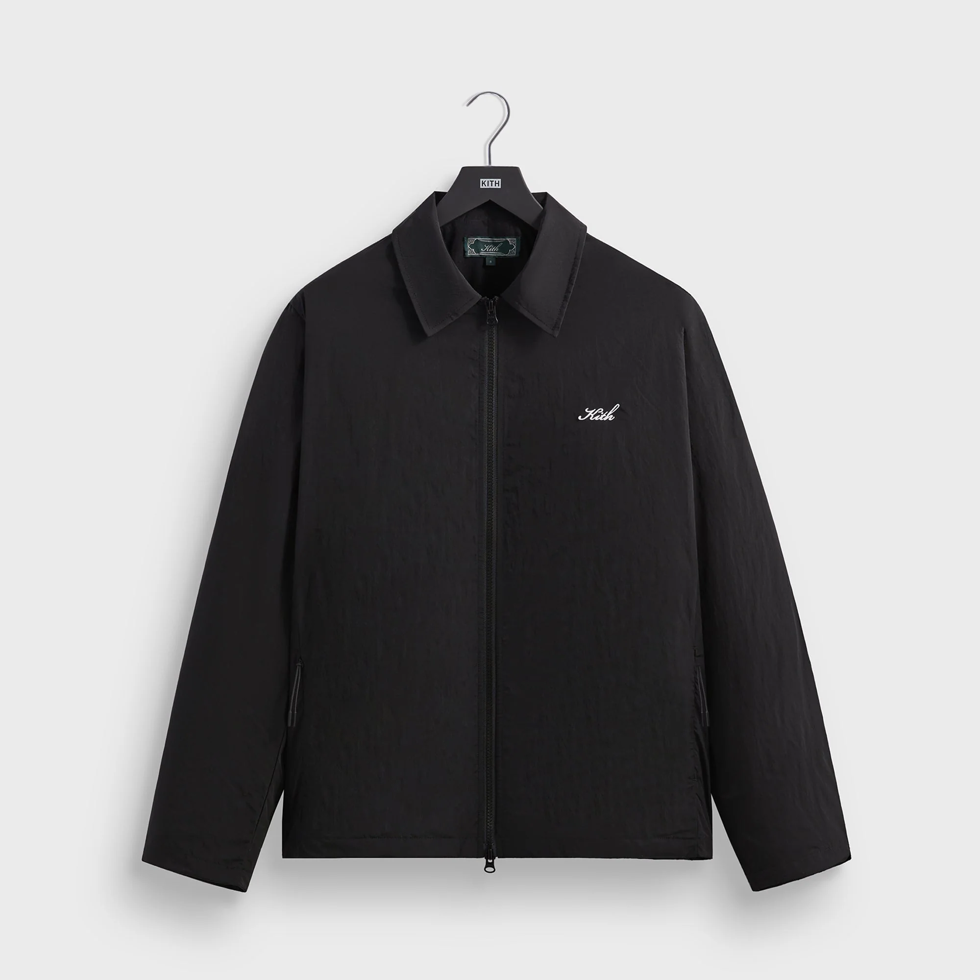 Kith Wrinkle Nylon Jonas Coaches Jacket - Black