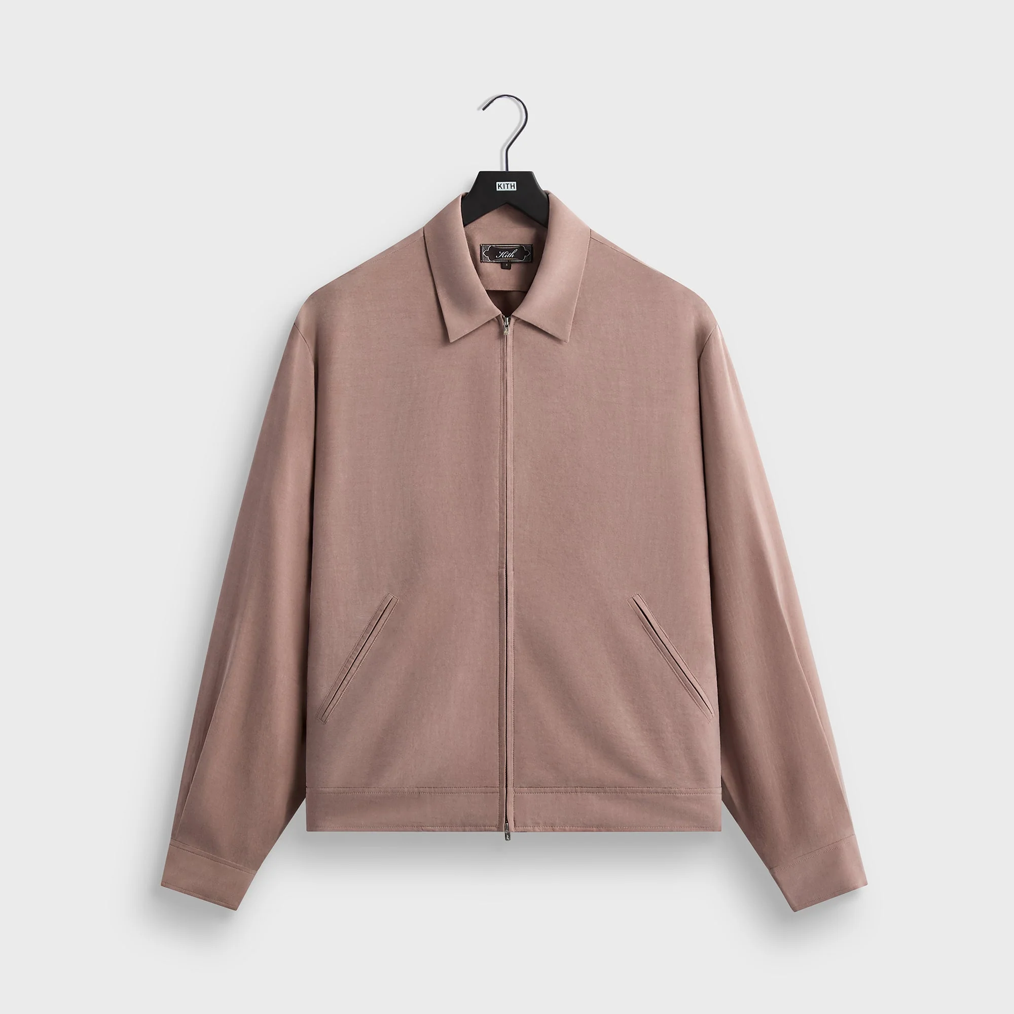 Kith Cupro Linen Connor Blouson Jacket - Dusty Mauve
