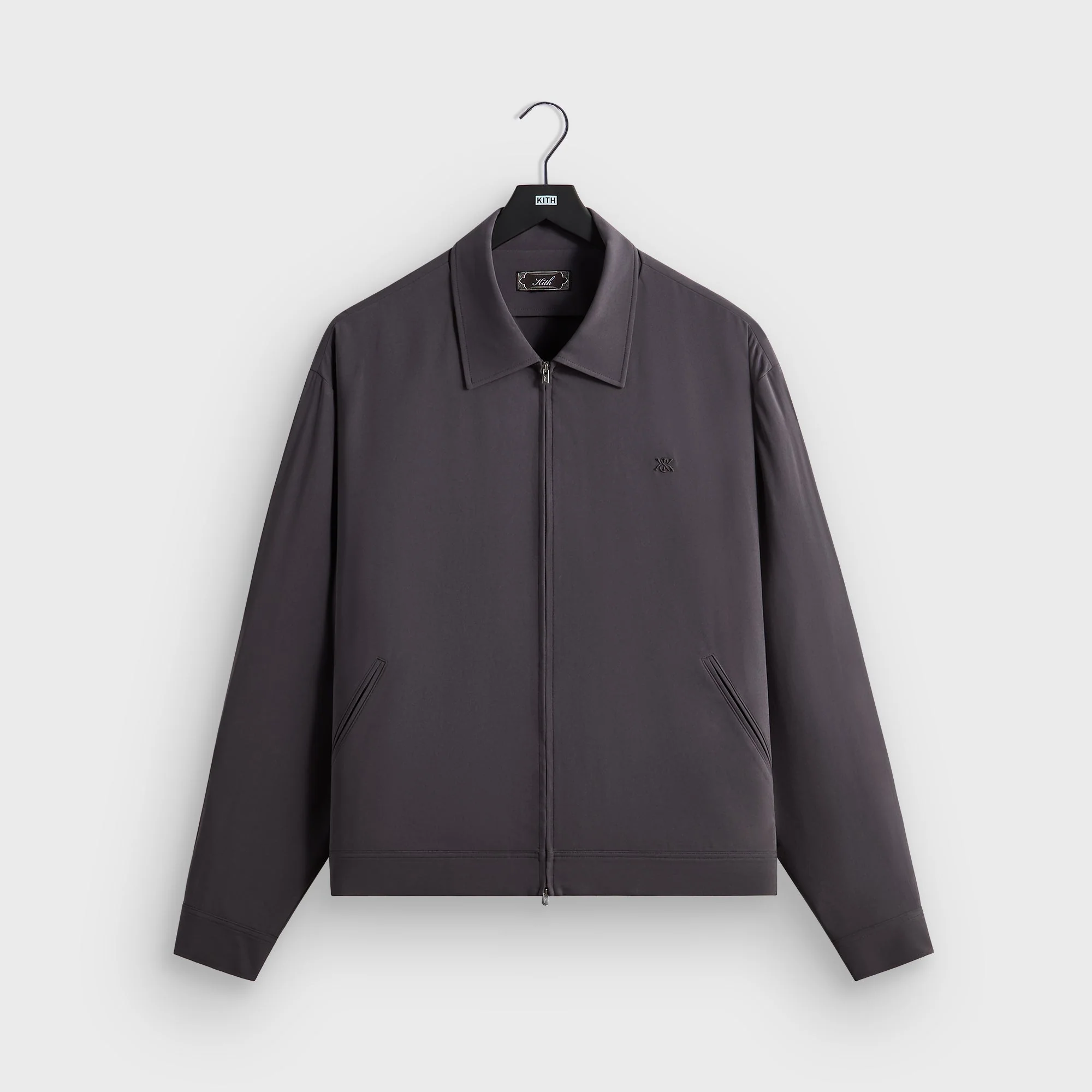 Kith Double Crepe Connor Blouson Jacket - Phantom Grey