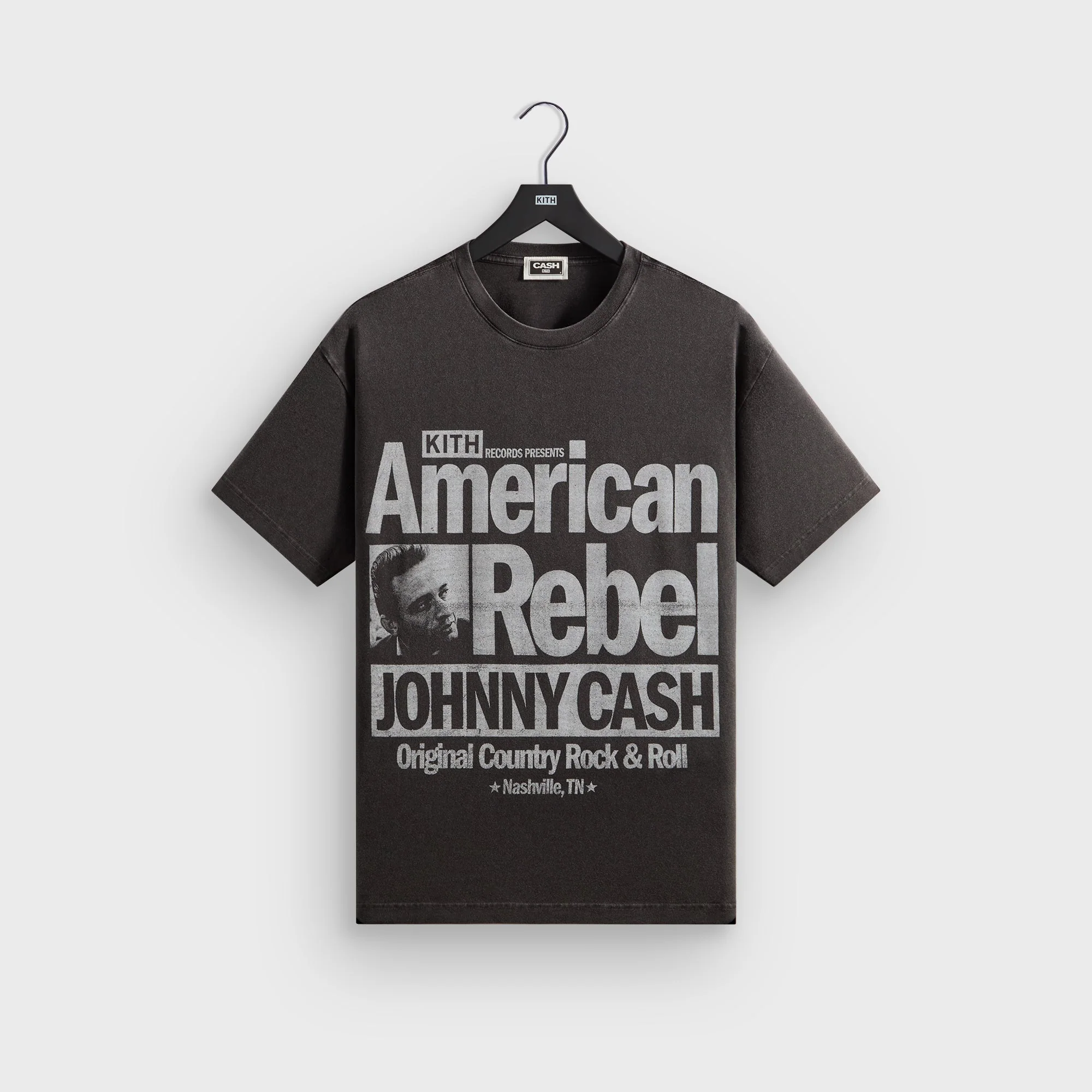 Kith Records for Johnny Cash American Rebel Vintage Tee - Black