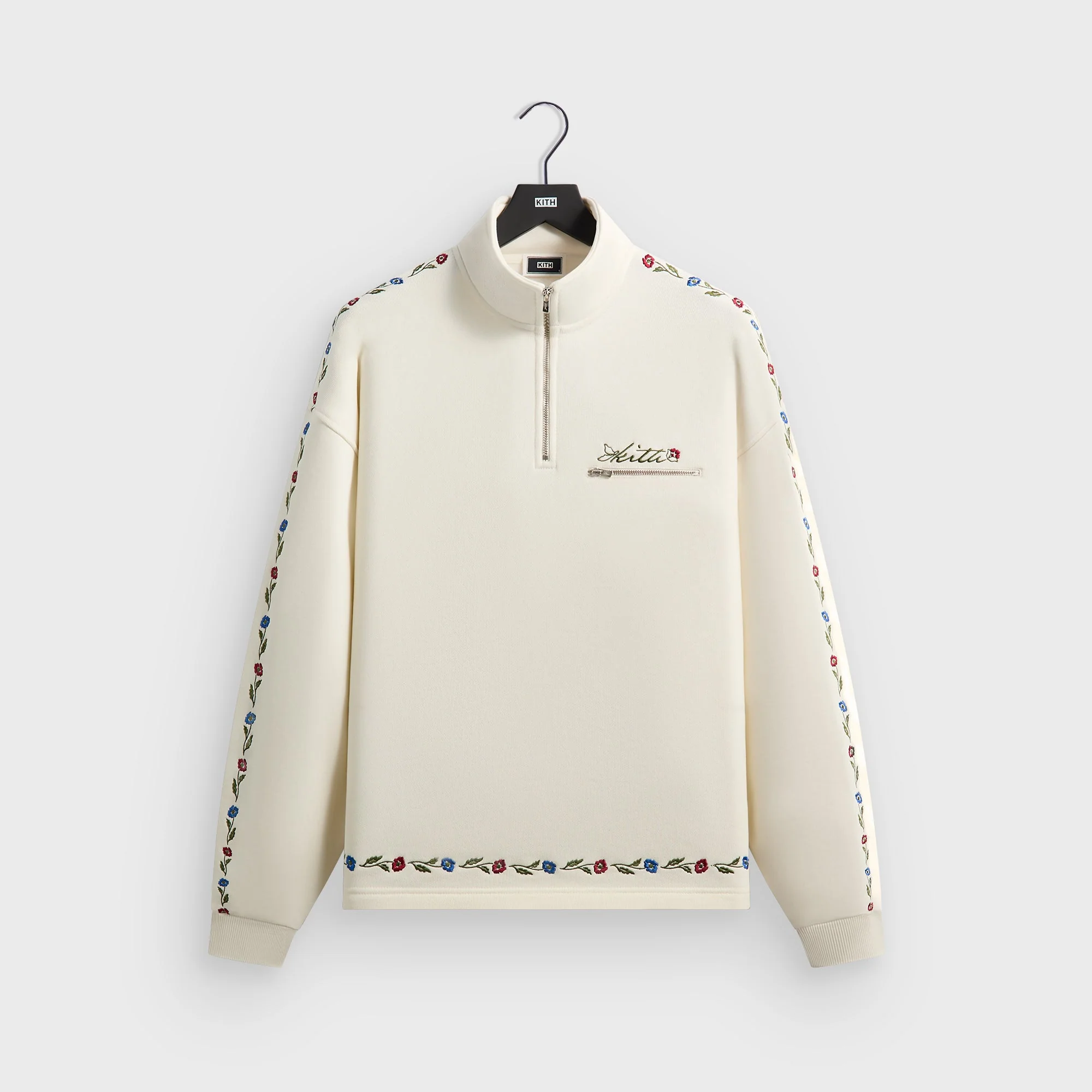 Kith Floral Queensbridge Quarter Zip - Silk