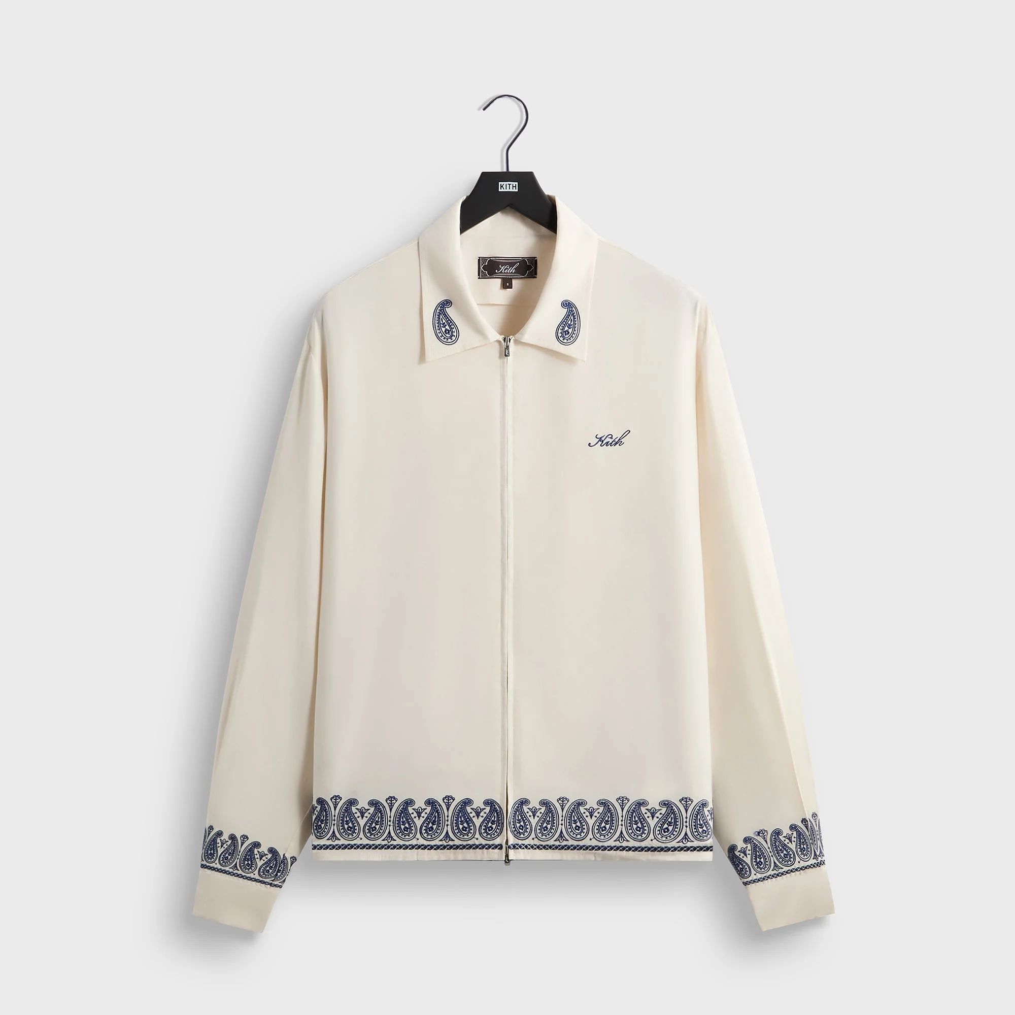 Kith Cupro Linen Zip Front Sanford Shirt - Silk