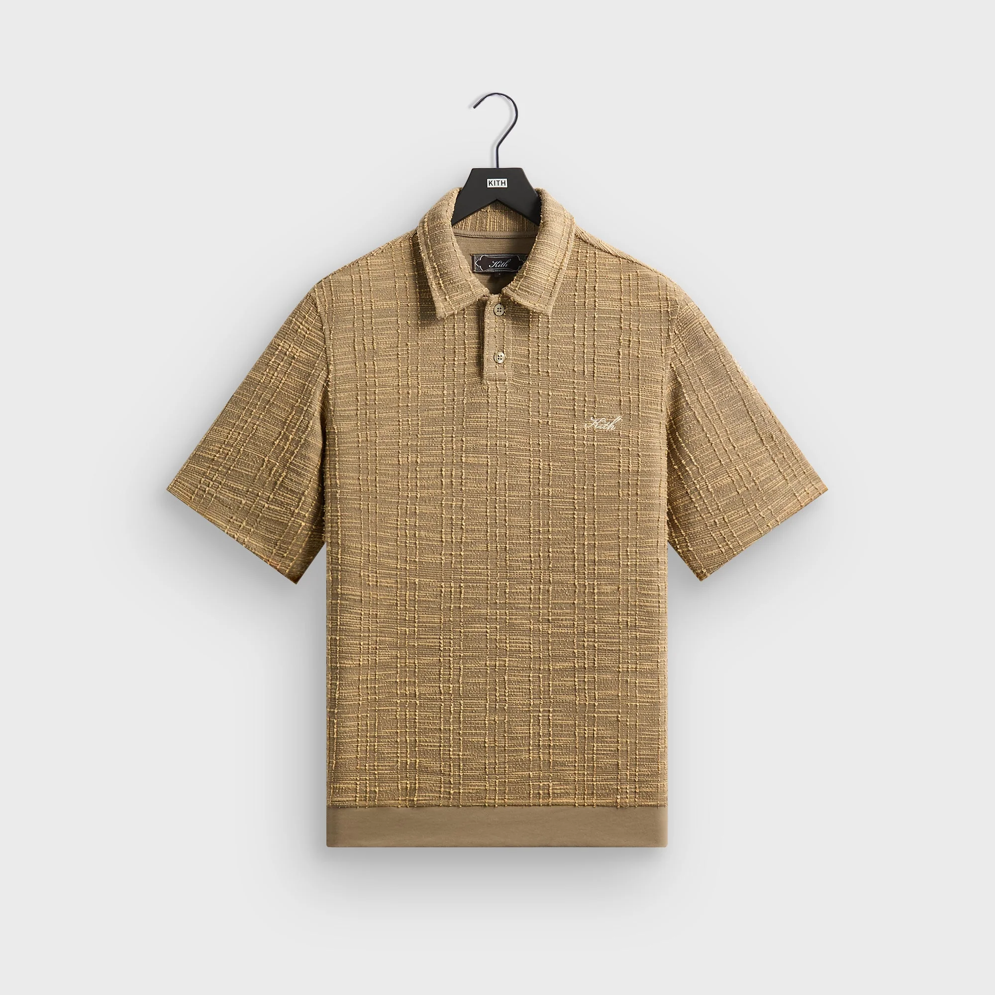 Kith High Twist Tweed Graham Polo - Palomino