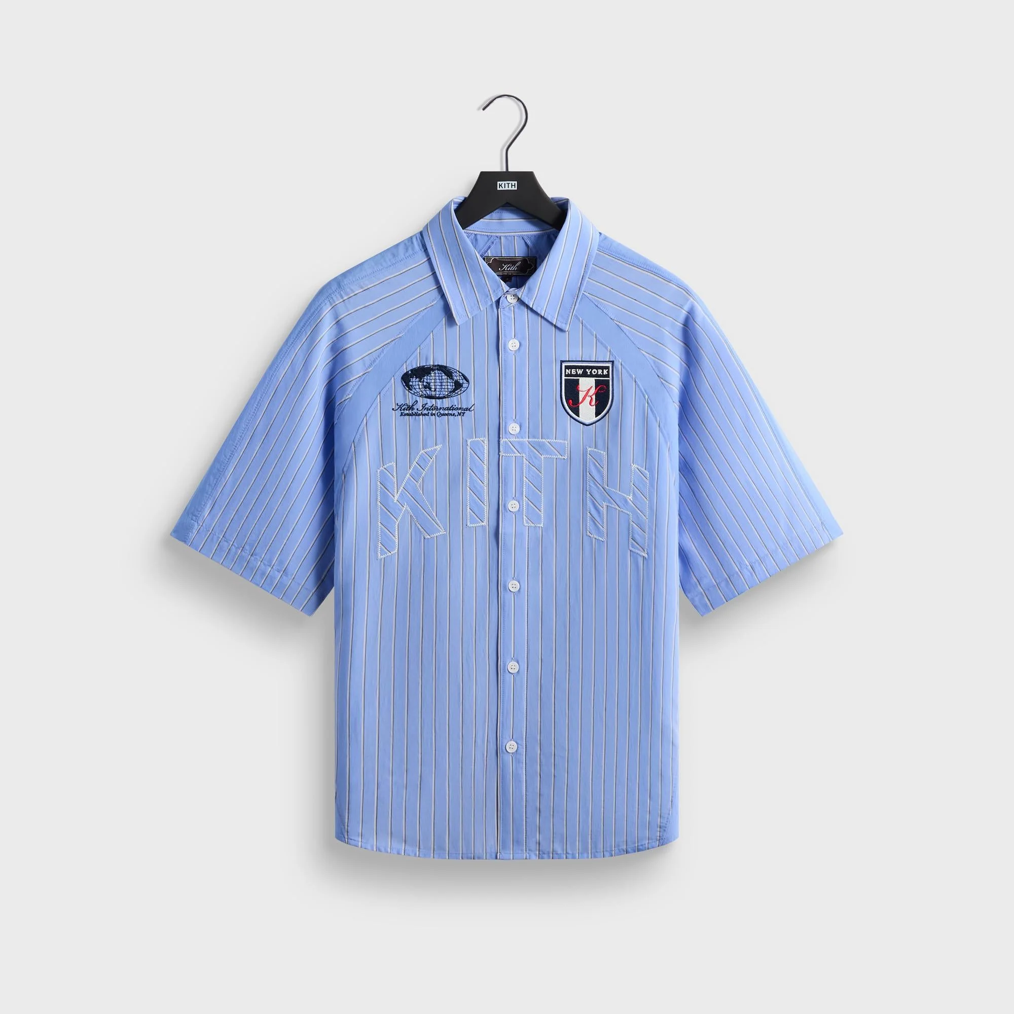 Kith Striped Poplin Shelton Shirt - Bliss