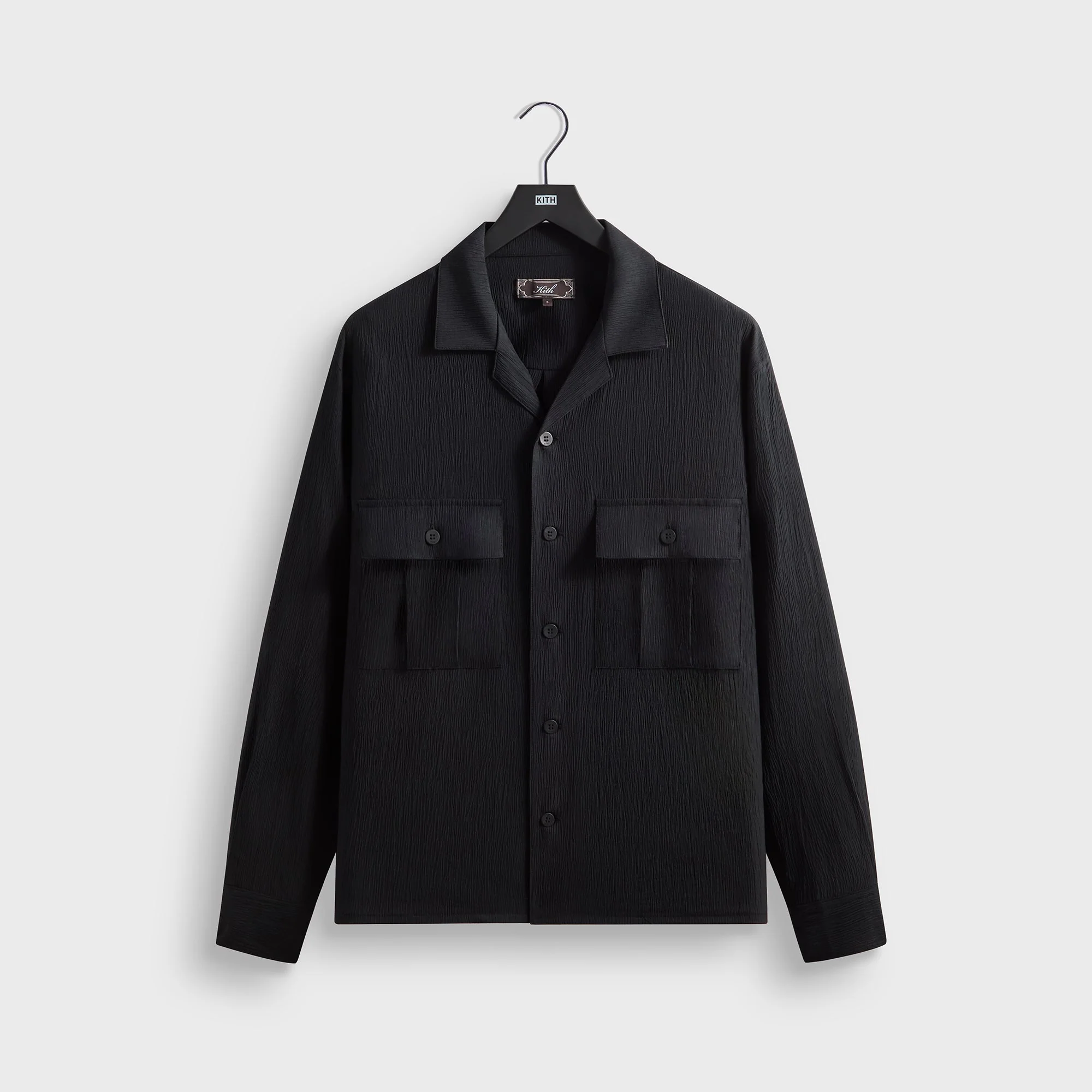 Kith Crinkled Nylon Ugo Shirt - Black