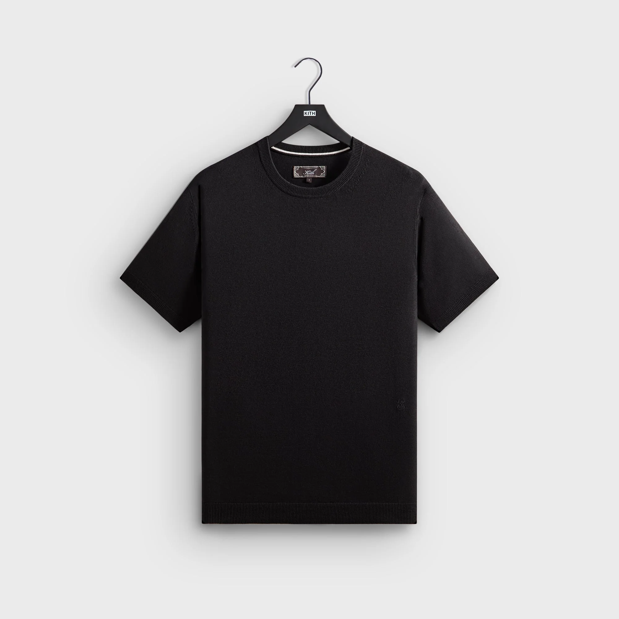 Kith Super Fine Viscose Knit Carrington Tee - Black