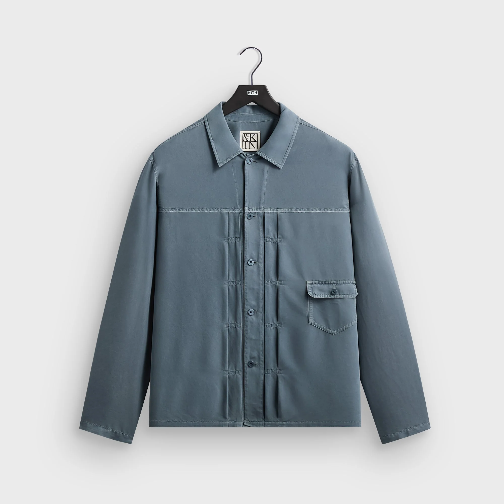 &Kin Garment Dyed Silk Collared Yardley Shirt - Ovation
