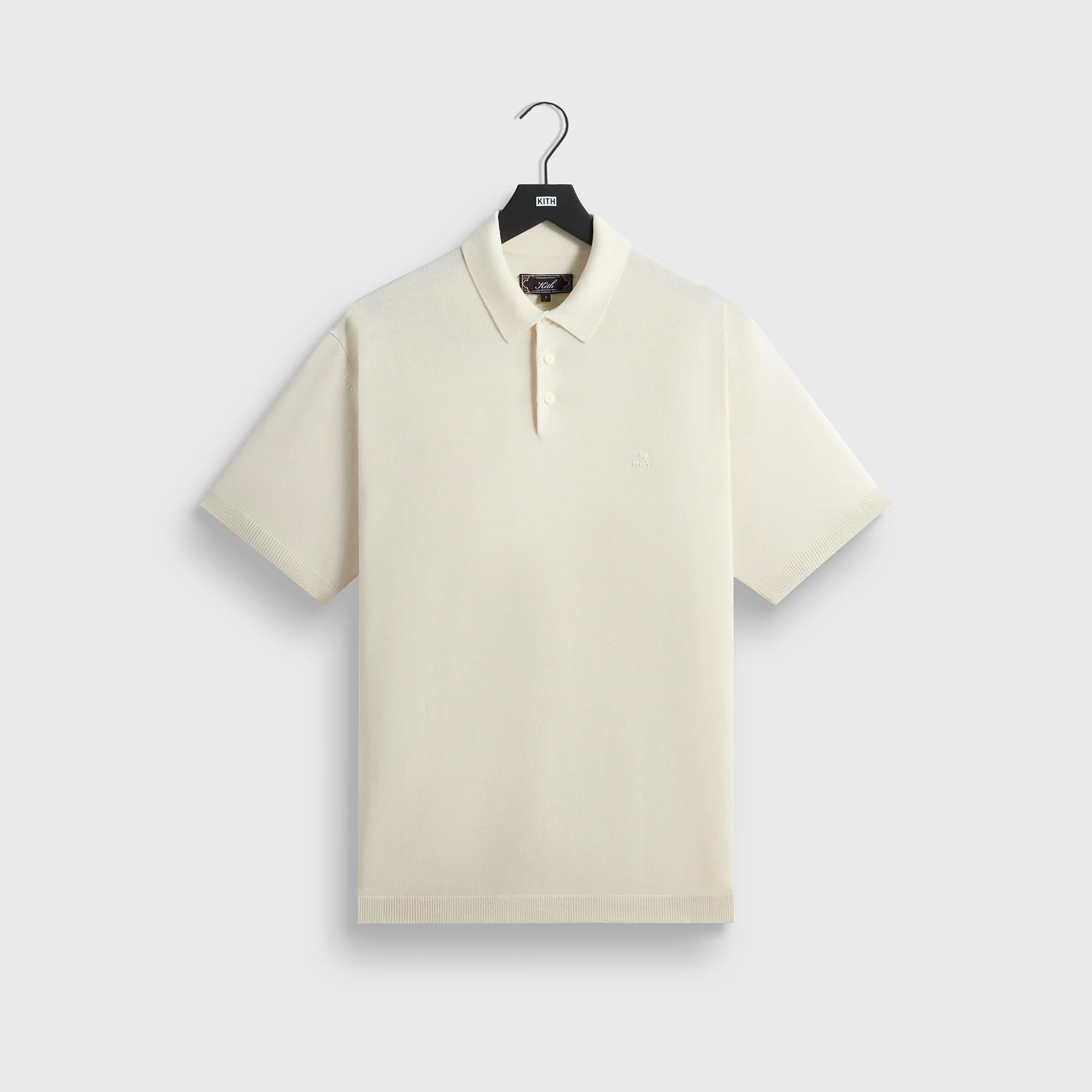 Kith Super Fine Viscose Knit Baldwin Polo - Sandrift