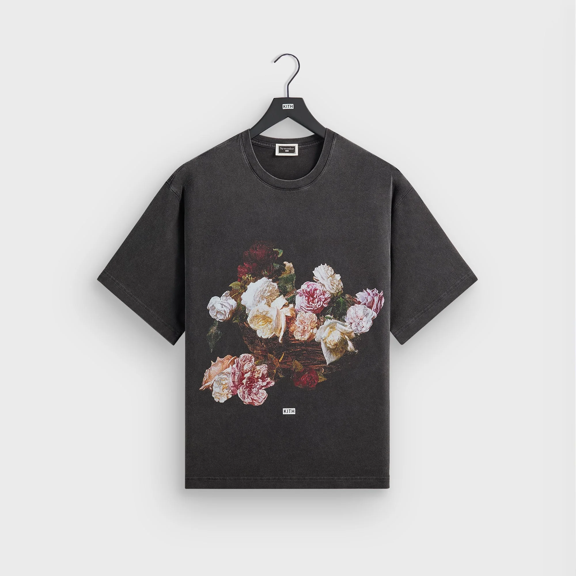 Kith Records for New Order Florals Vintage Alex Tee - Black
