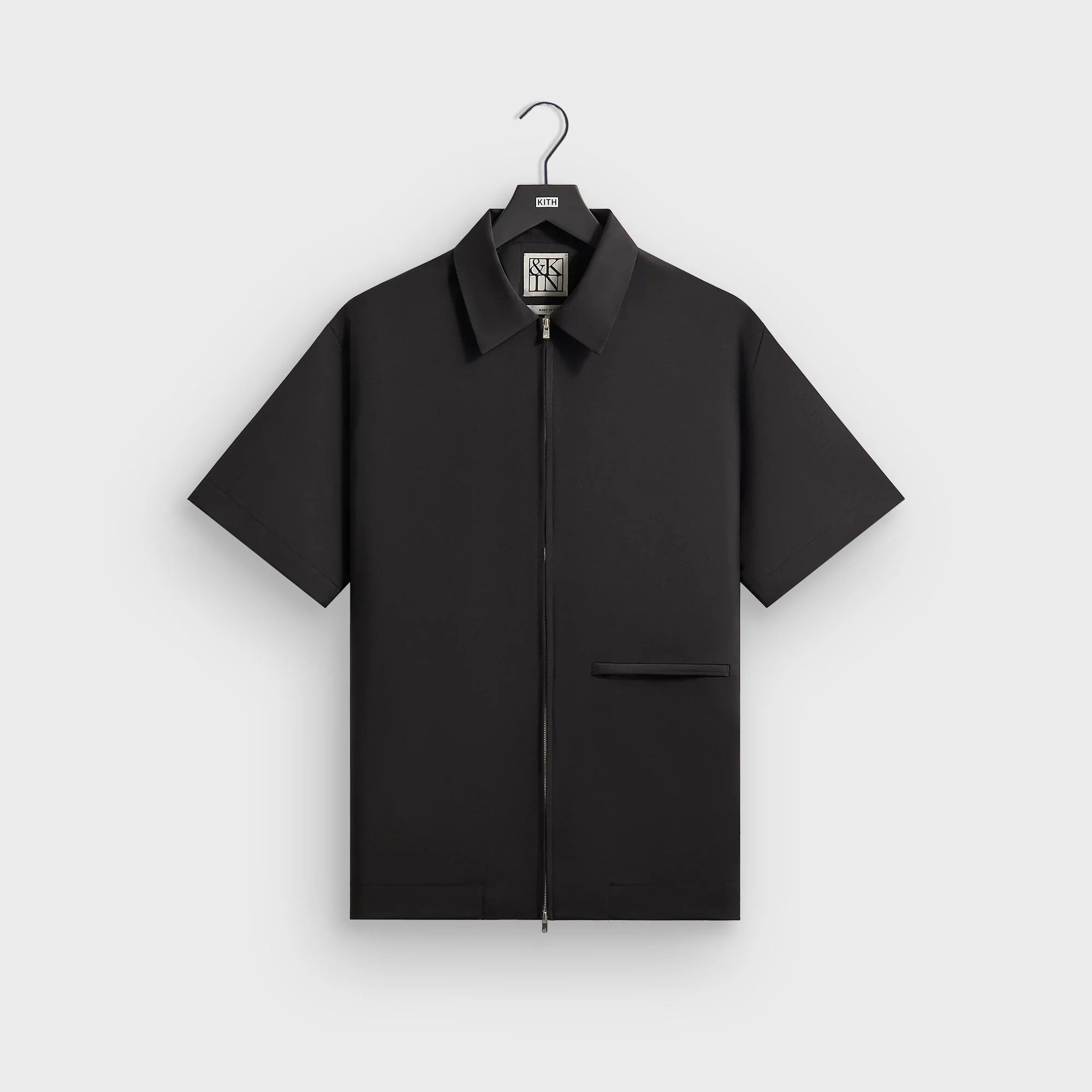 &Kin for Kith Origins Tropical Wool Davenport Shirt - Black