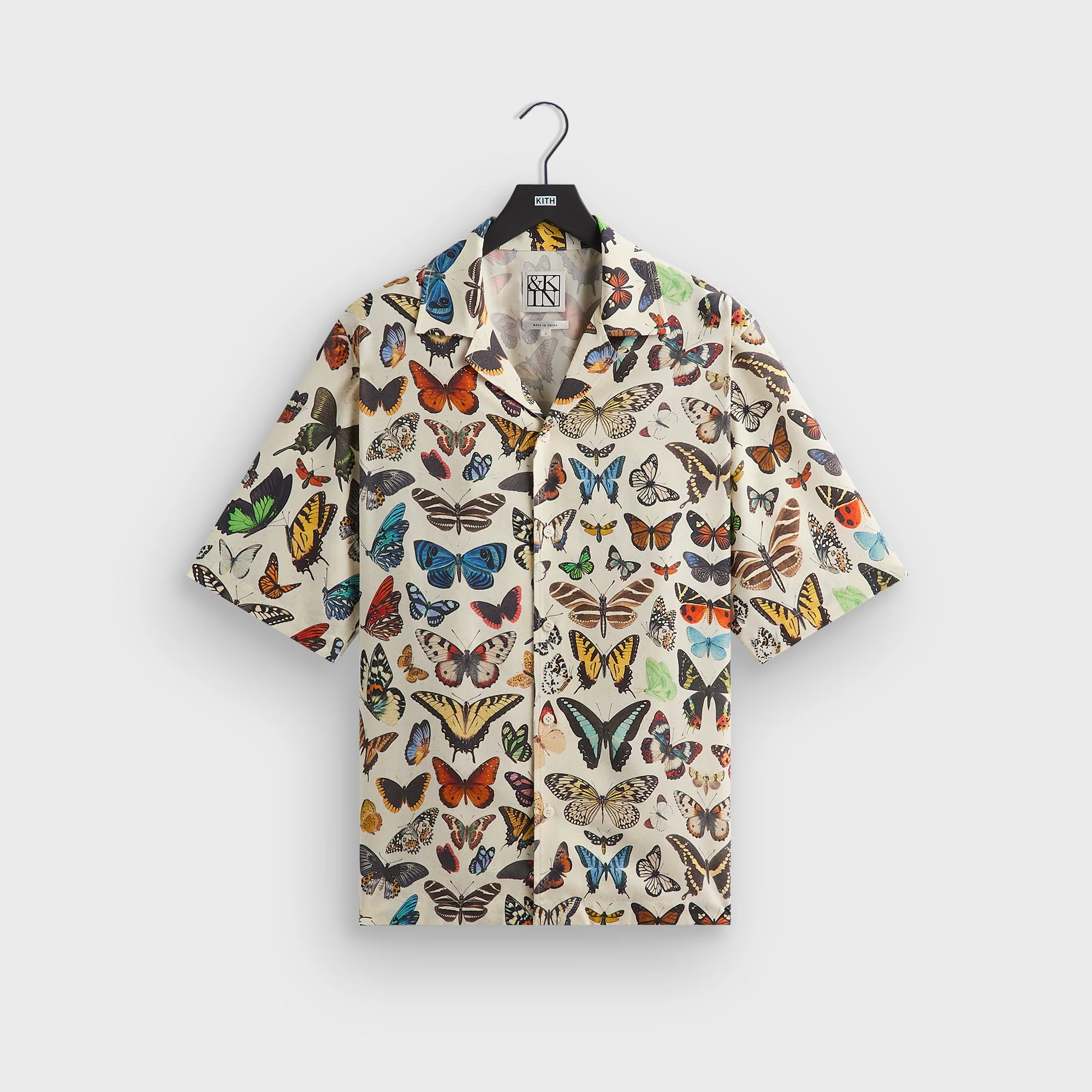 &Kin Butterfly Archive Thompson Camp Collar Shirt - Sandrift