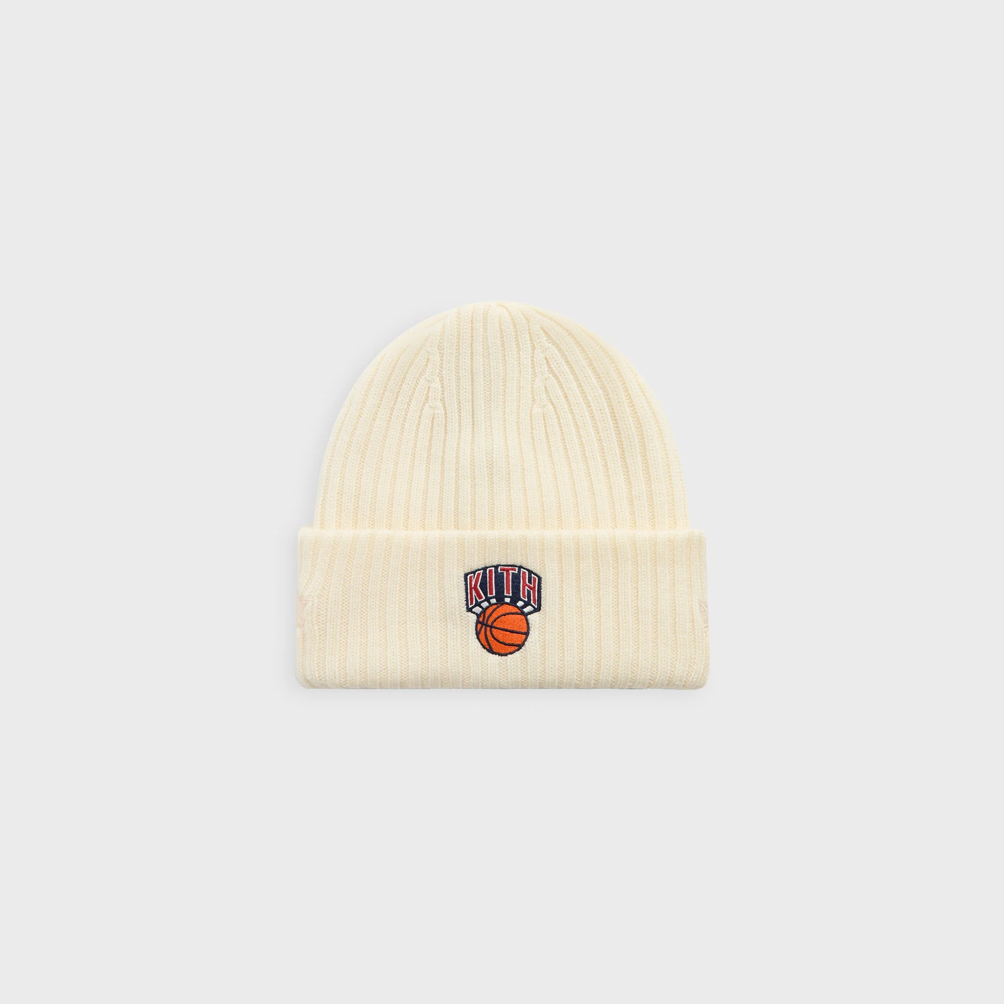 Kith & New Era for the New York Knicks Knit Beanie - Sandrift