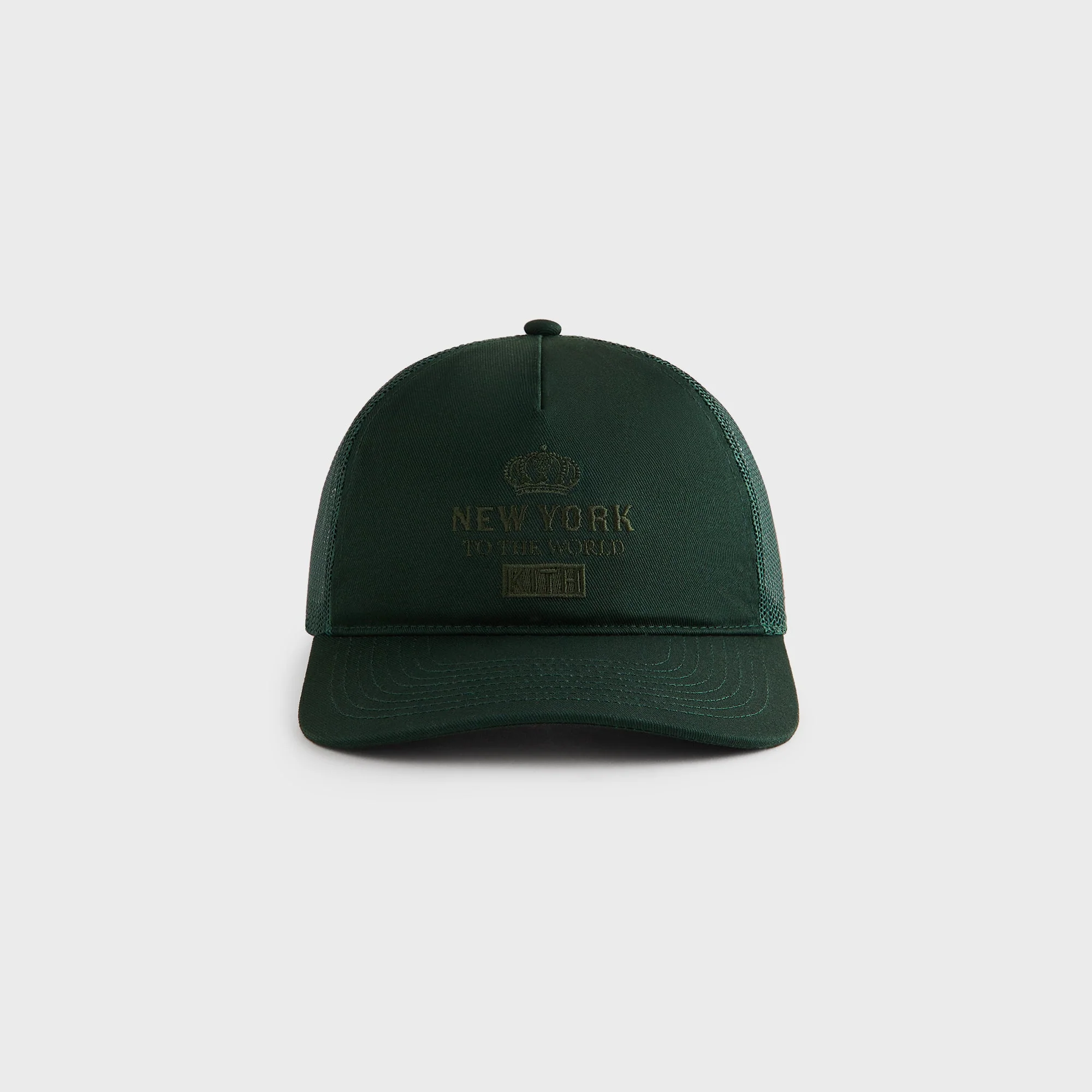 Kith New York To The World Relaxed Twill Nolan Trucker Hat - Stadium