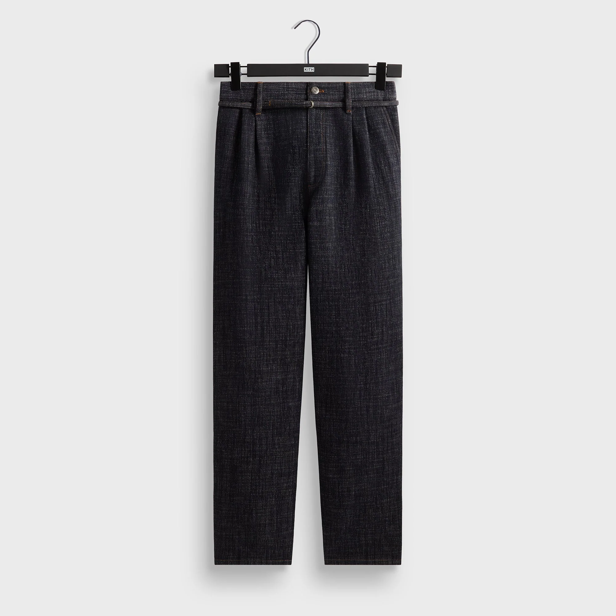 &Kin Eli Pleated Trouser - Blue Navy