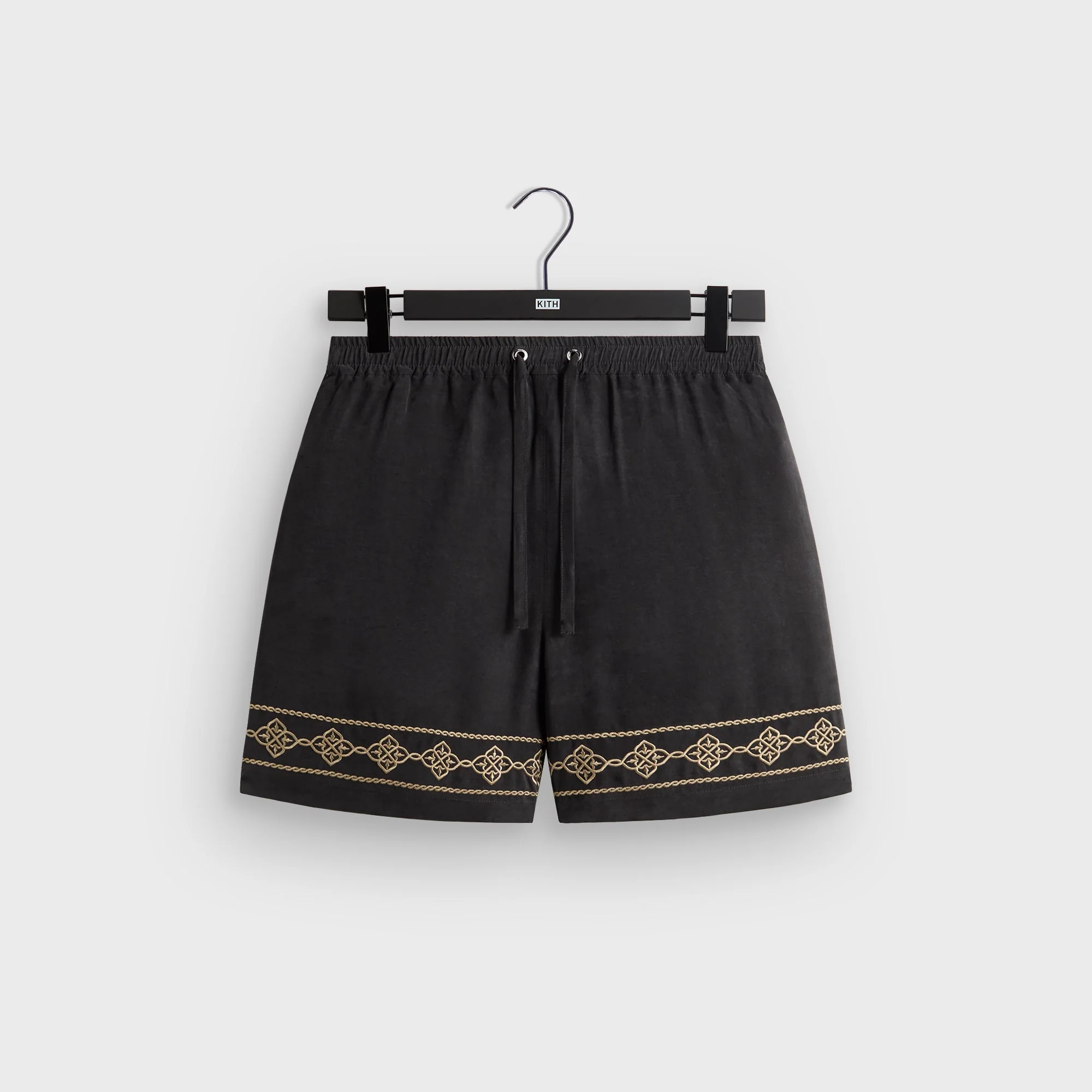 Kith Cupro Linen Cedar Short - Black