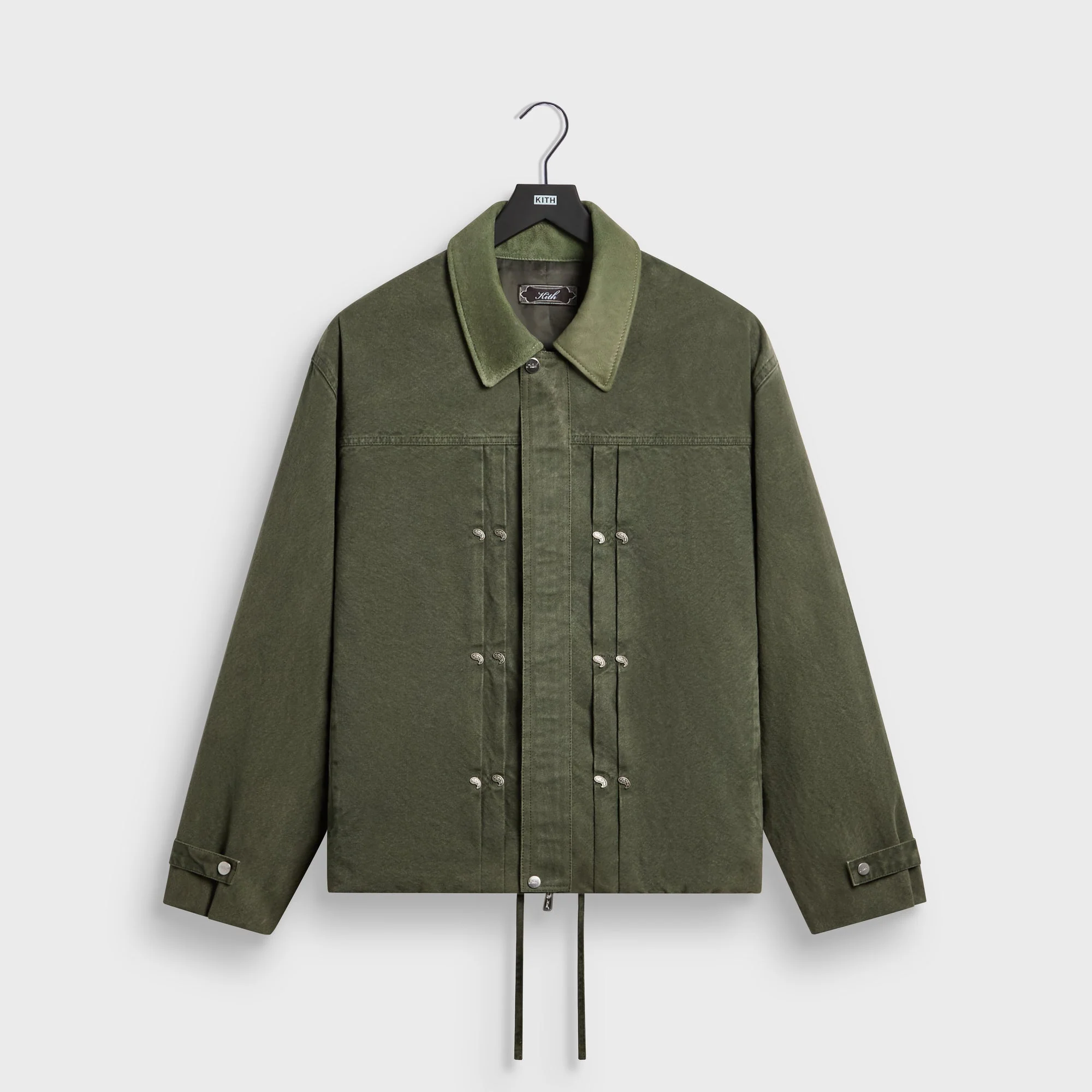 Kith Washed Canvas Ariel Blouson Jacket - Cypress