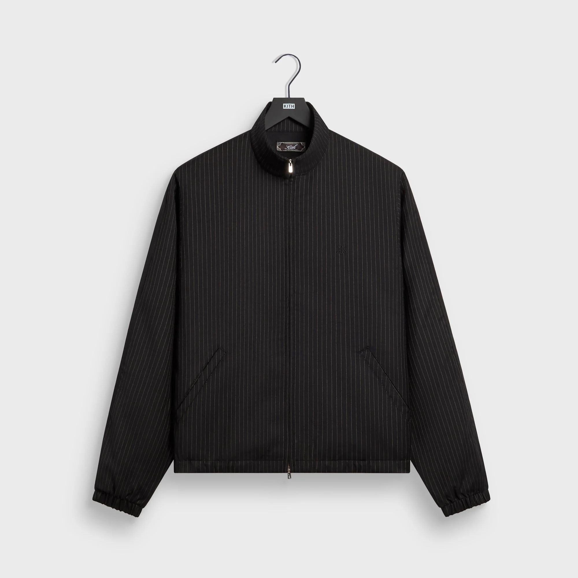 Kith Pinstripe Rui Track Jacket - Black