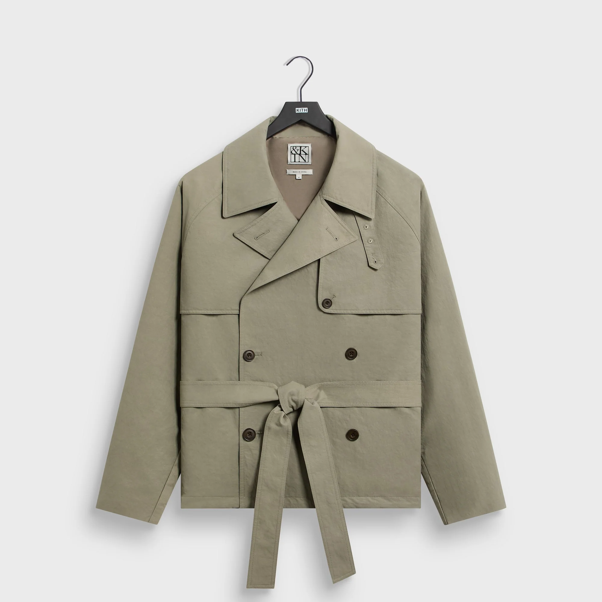 &Kin Washed Twill Nikolai Cropped Trench - Scene