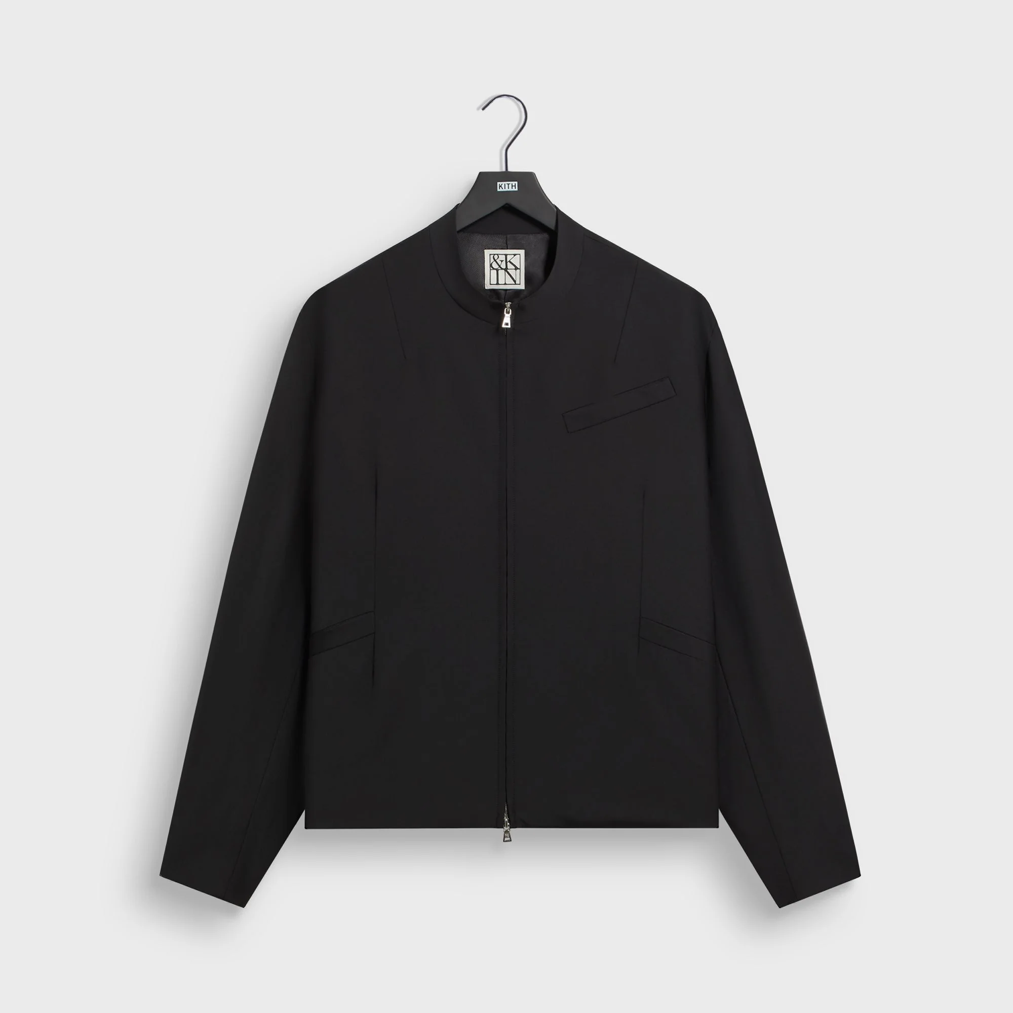 &Kin Tropical Wool Denez Jacket - Black
