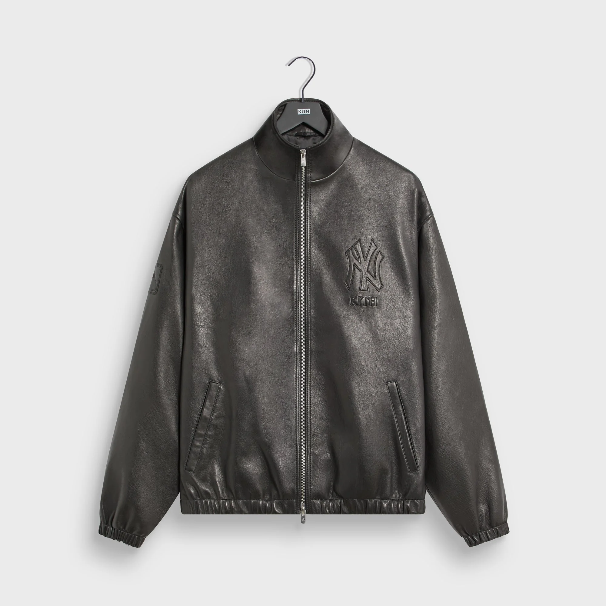 Kith for the New York Yankees Leather Ames Jacket - Black