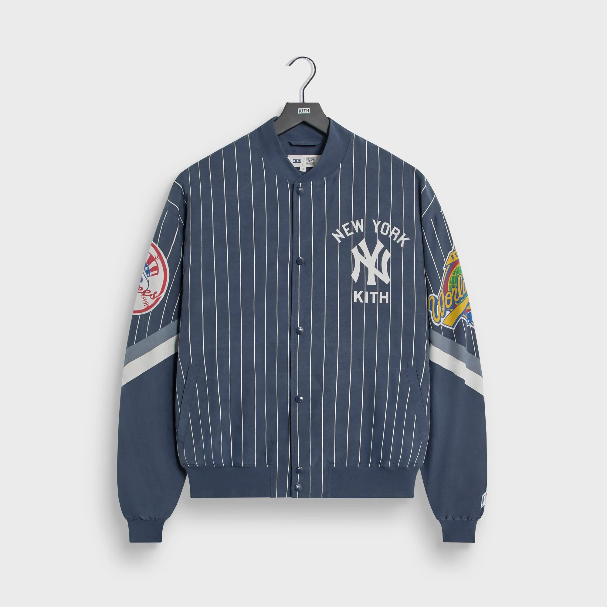 Kith for the New York Yankees Cupro Ferris Jacket - Nocturnal