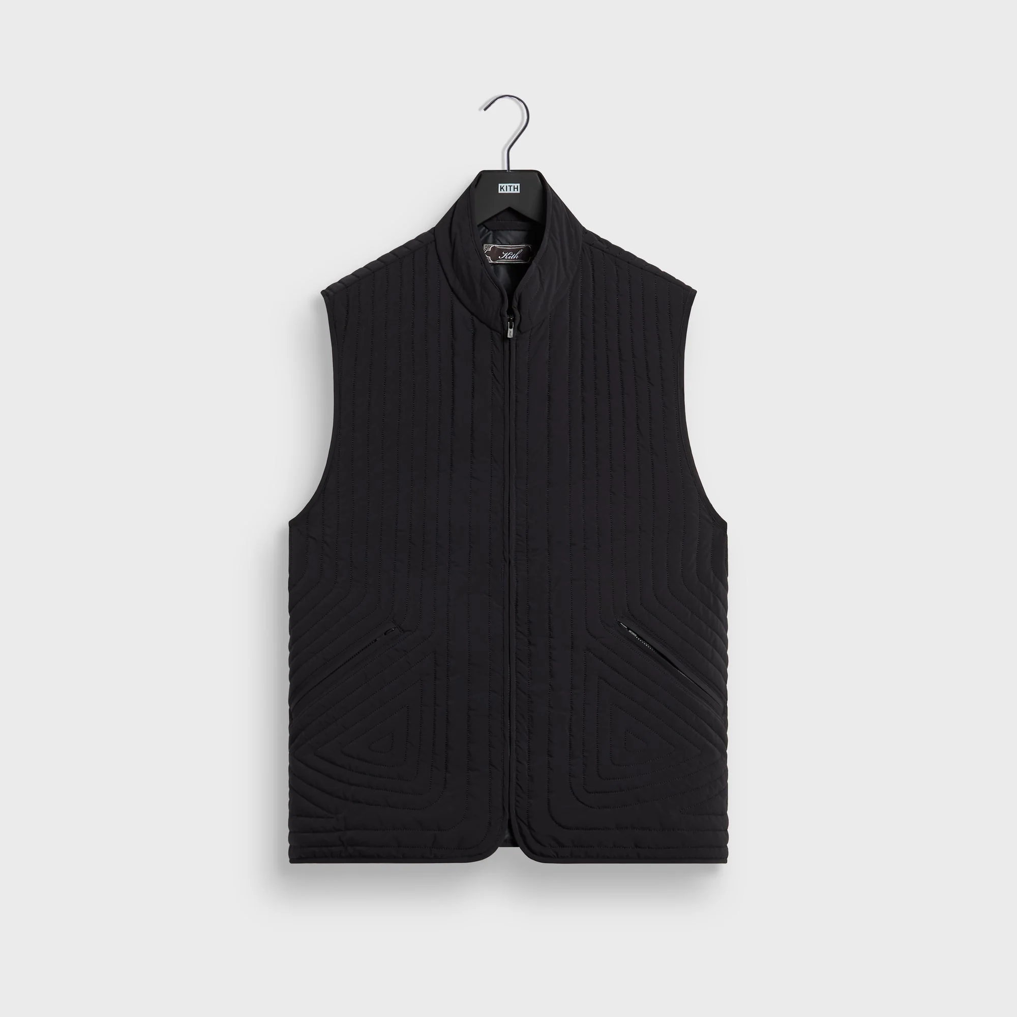 Kith Quilted Nylon Lorenzo Vest - Black