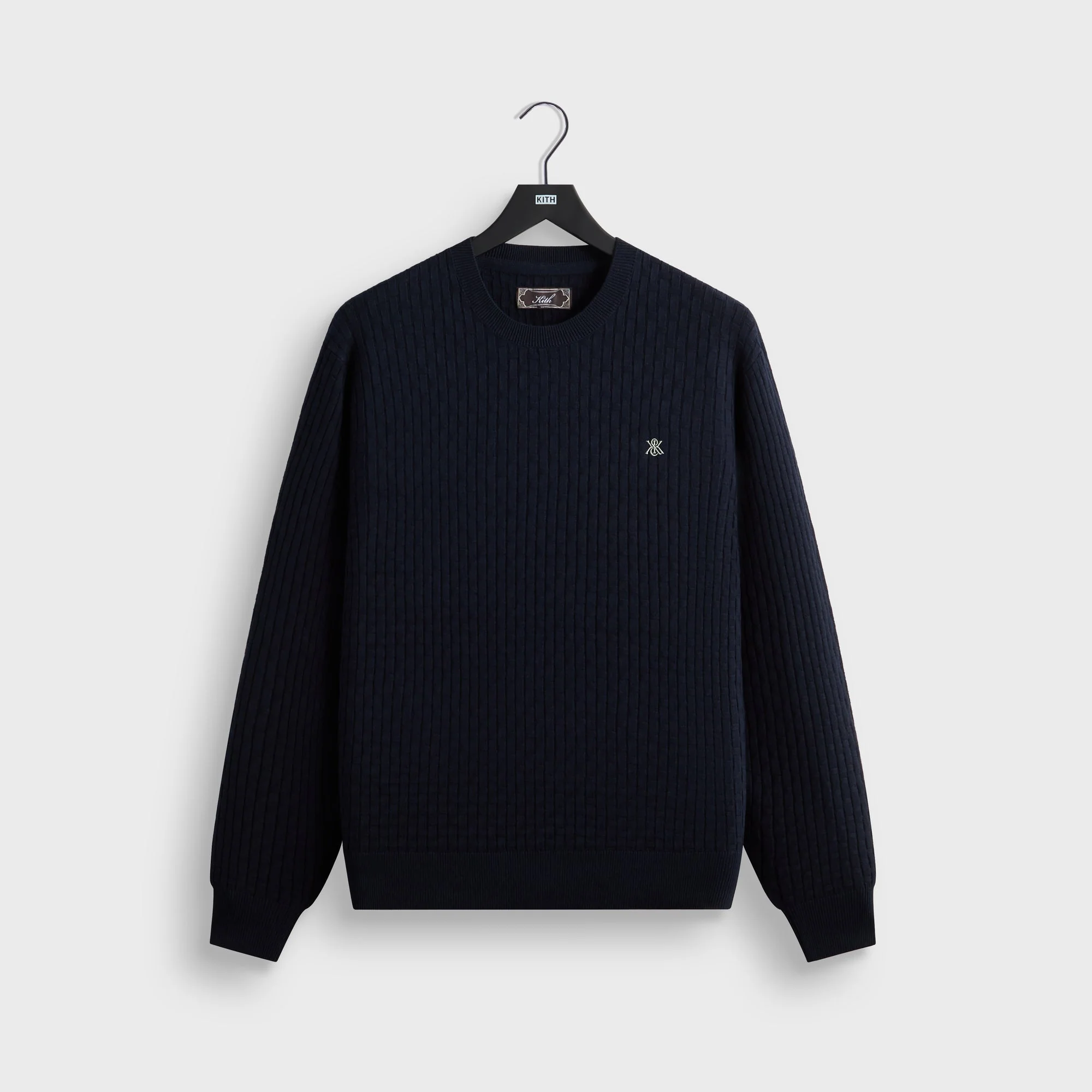 Kith Basketweave Tilden Crewneck - Nocturnal
