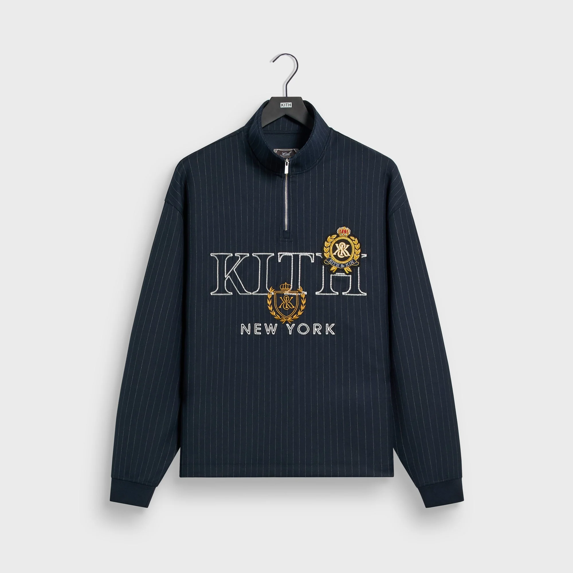 Kith Double Weave Nelson Quarter Zip - Nocturnal