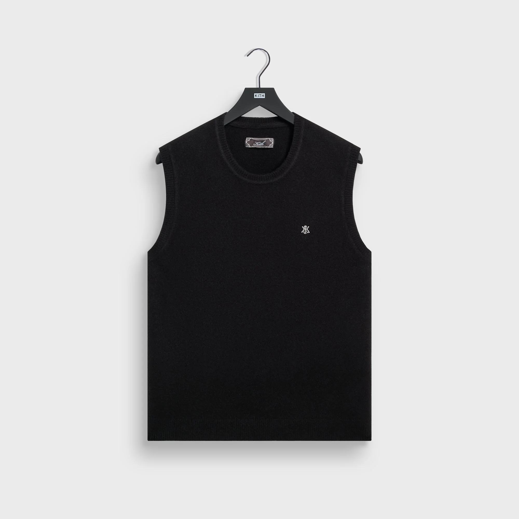 Kith Boucle Heath Crewneck Sweater Vest - Black