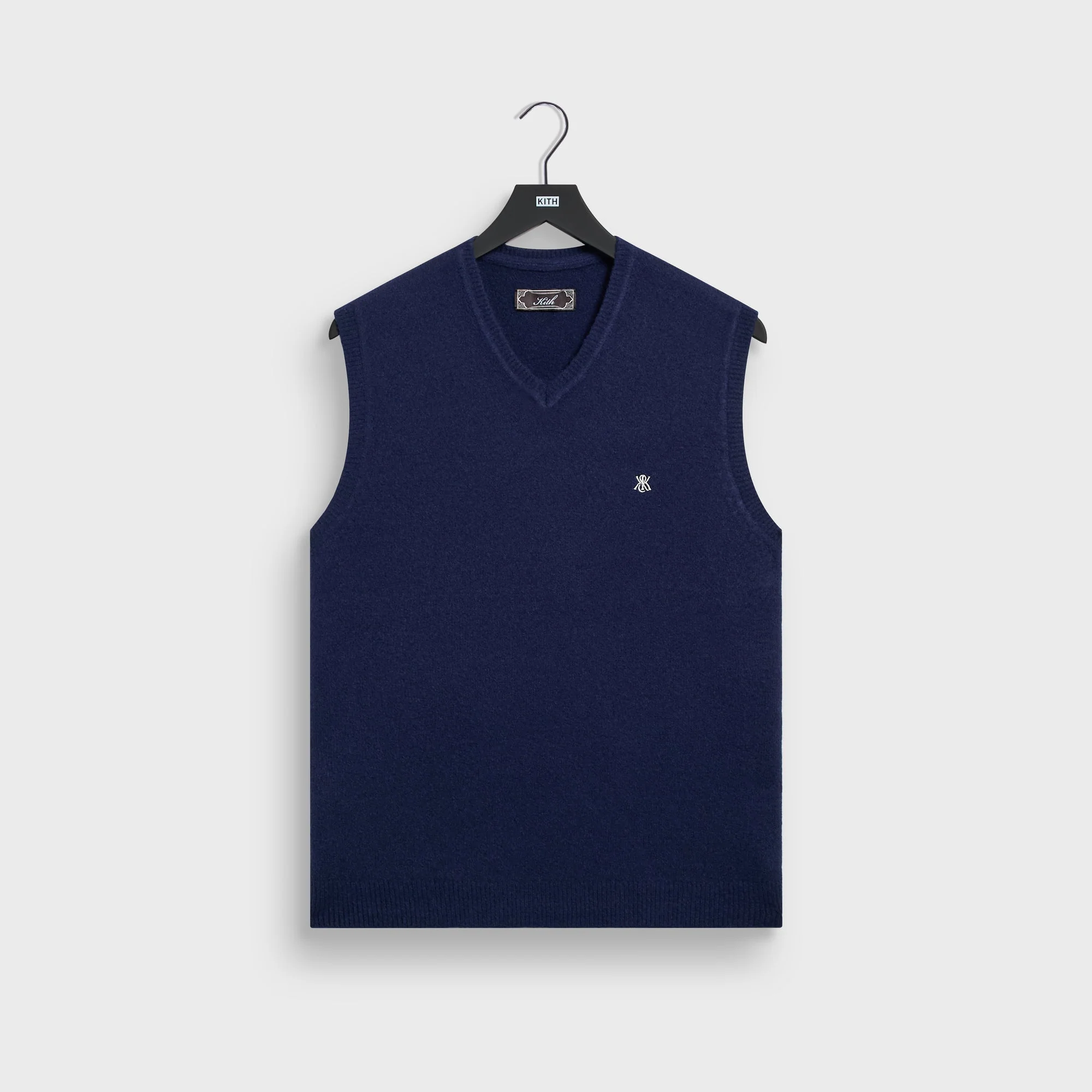 Kith Boucle Heath V-Neck Sweater Vest - Nocturnal