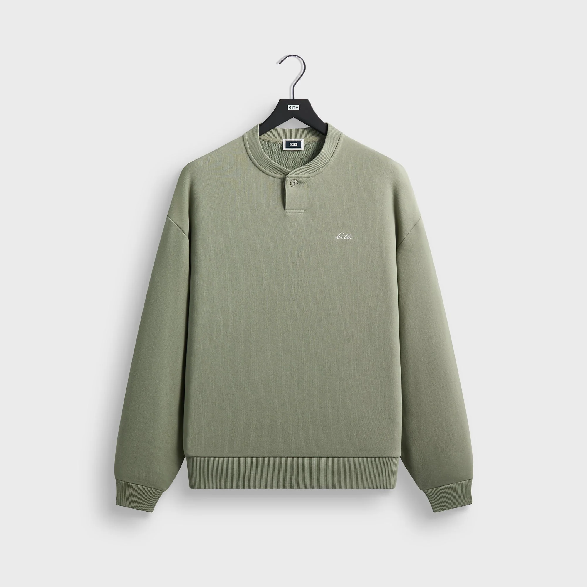 Kith Heavy Loop Henley Nelson Pullover - Haze