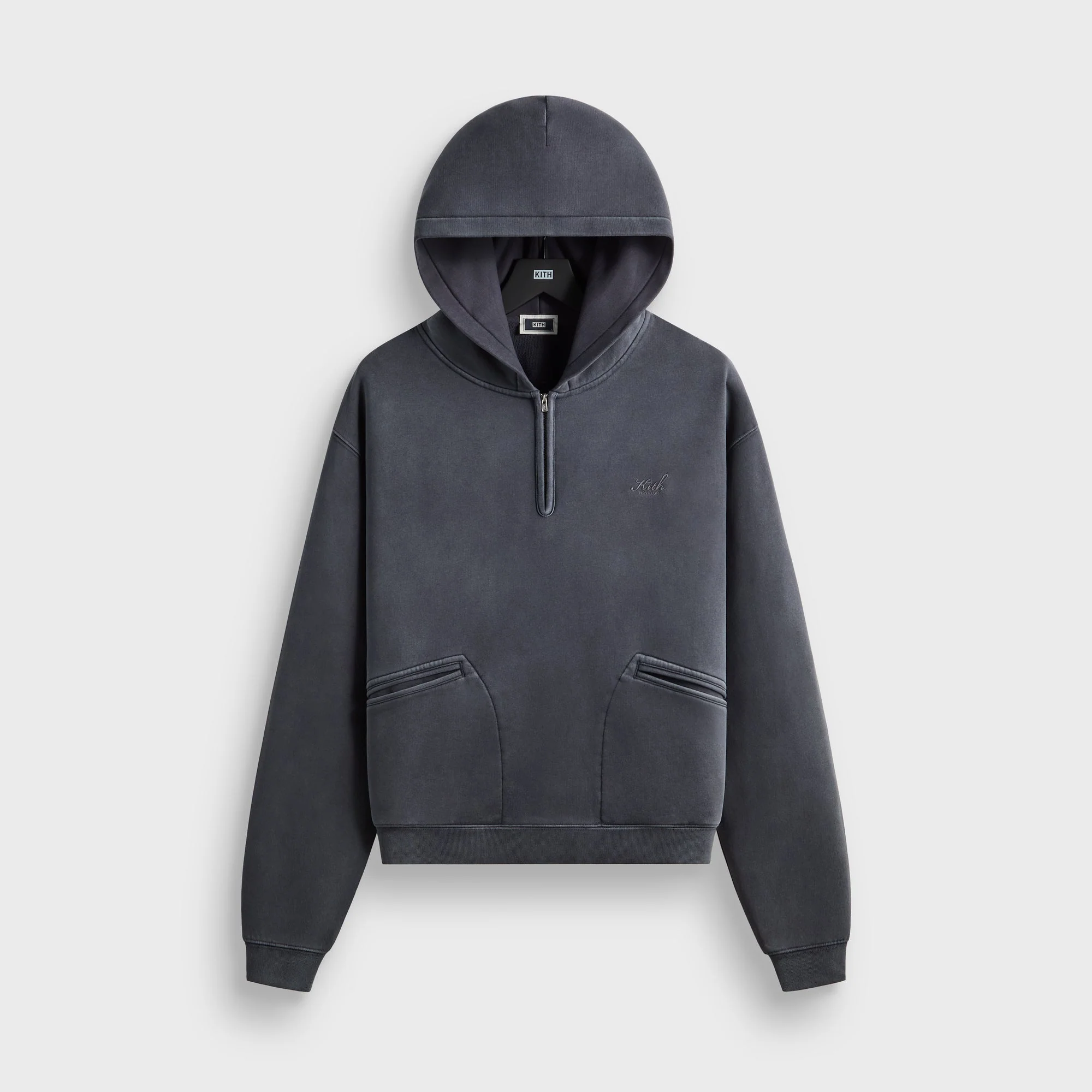 Kith Wilder Quarter Zip Hoodie - Void