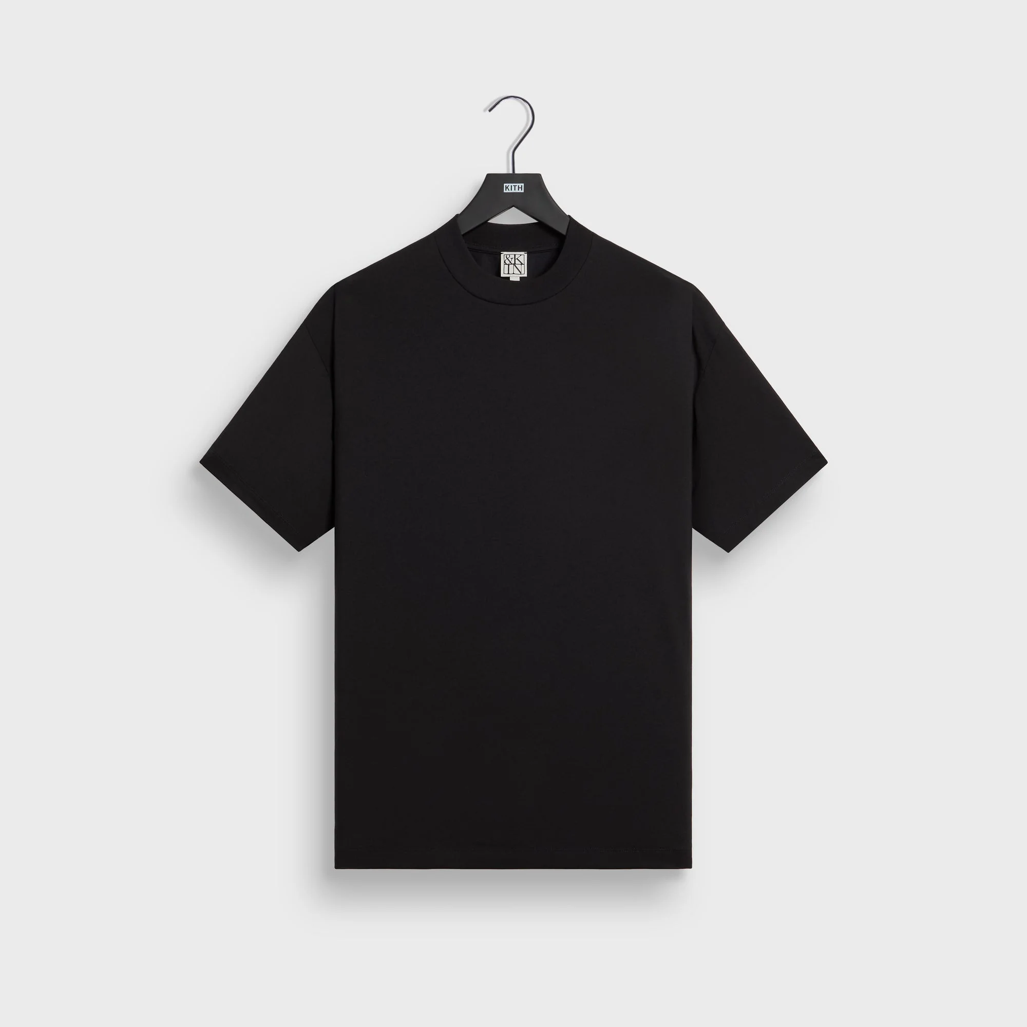 &Kin Mock Neck Albie Tee - Black