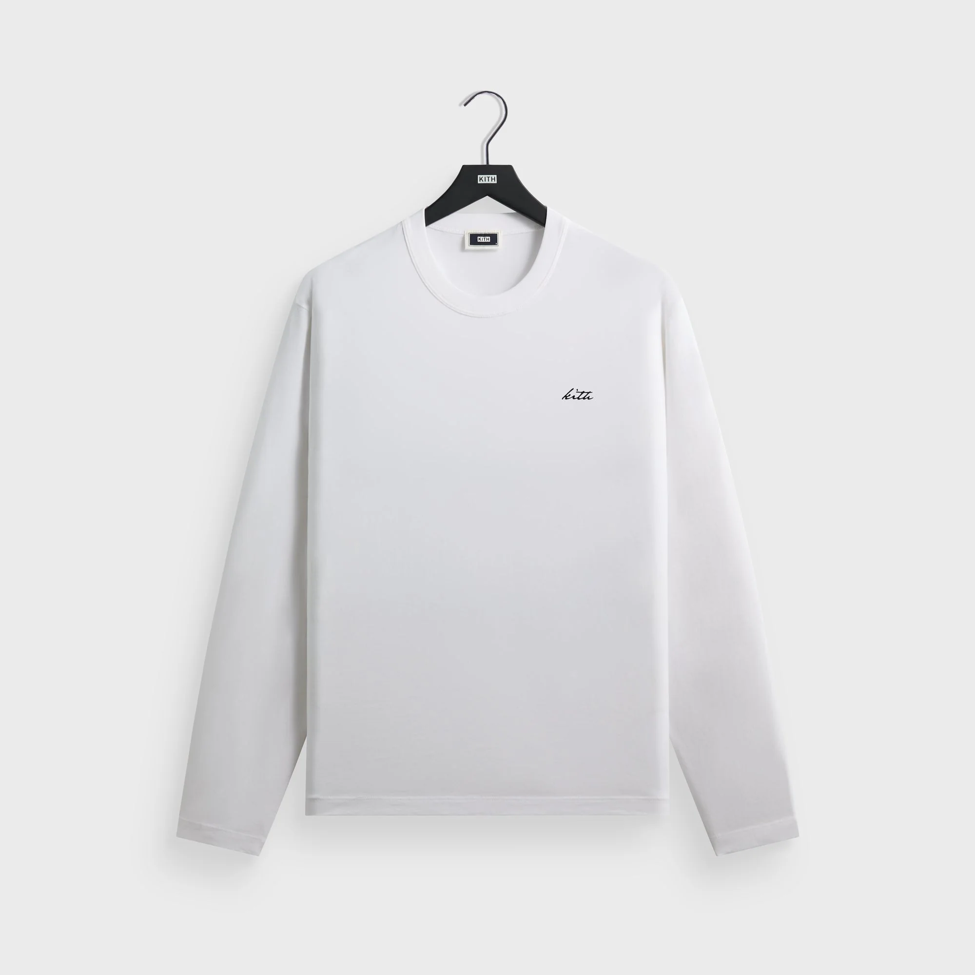 Kith Long Sleeve Alex Boxy Tee - White