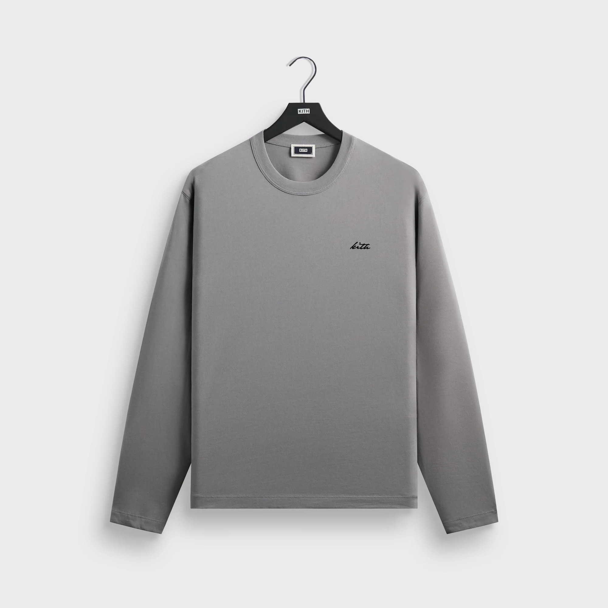 Kith Long Sleeve Alex Boxy Tee - Neutron