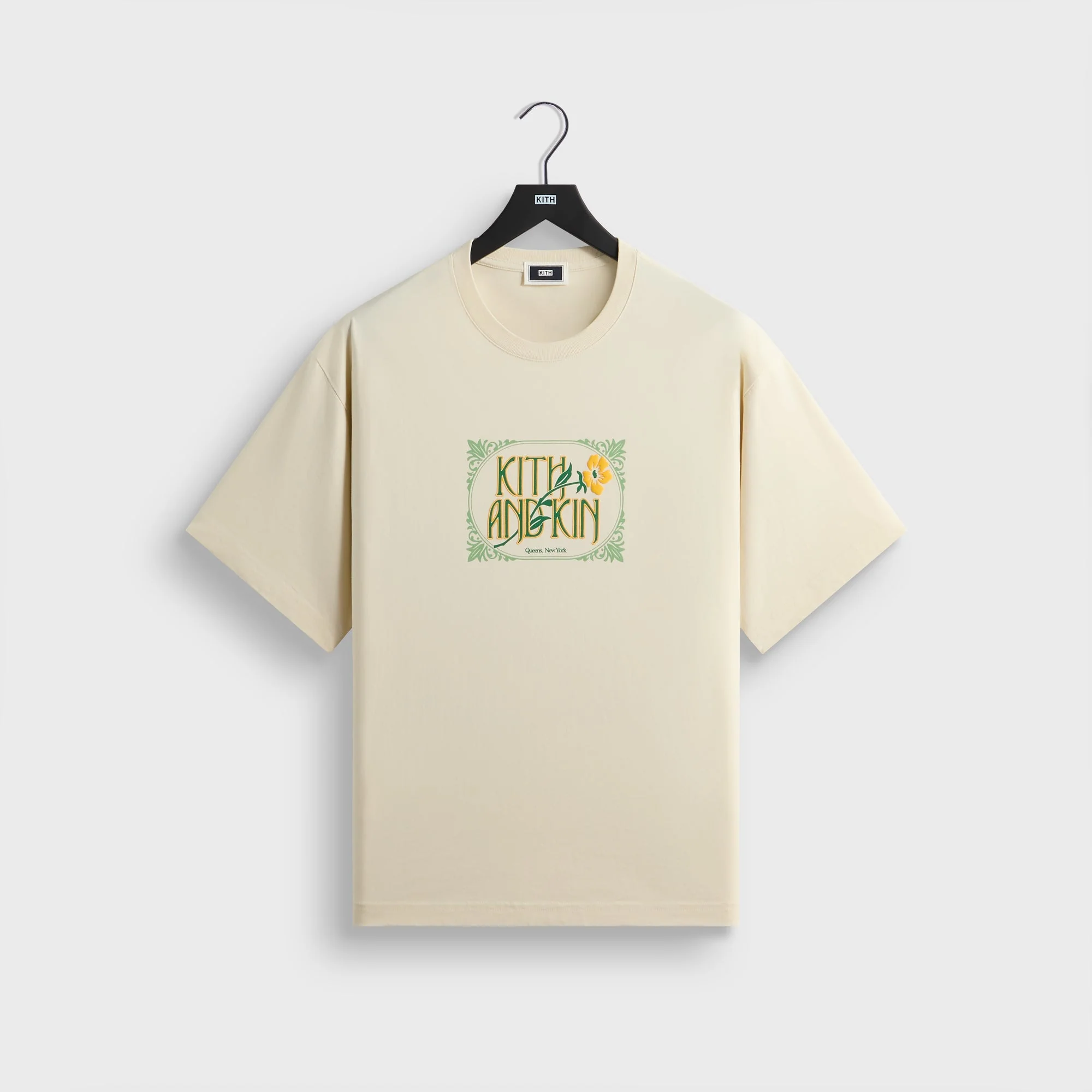 Kith Folk Bloom Alex Boxy Tee - Waffle
