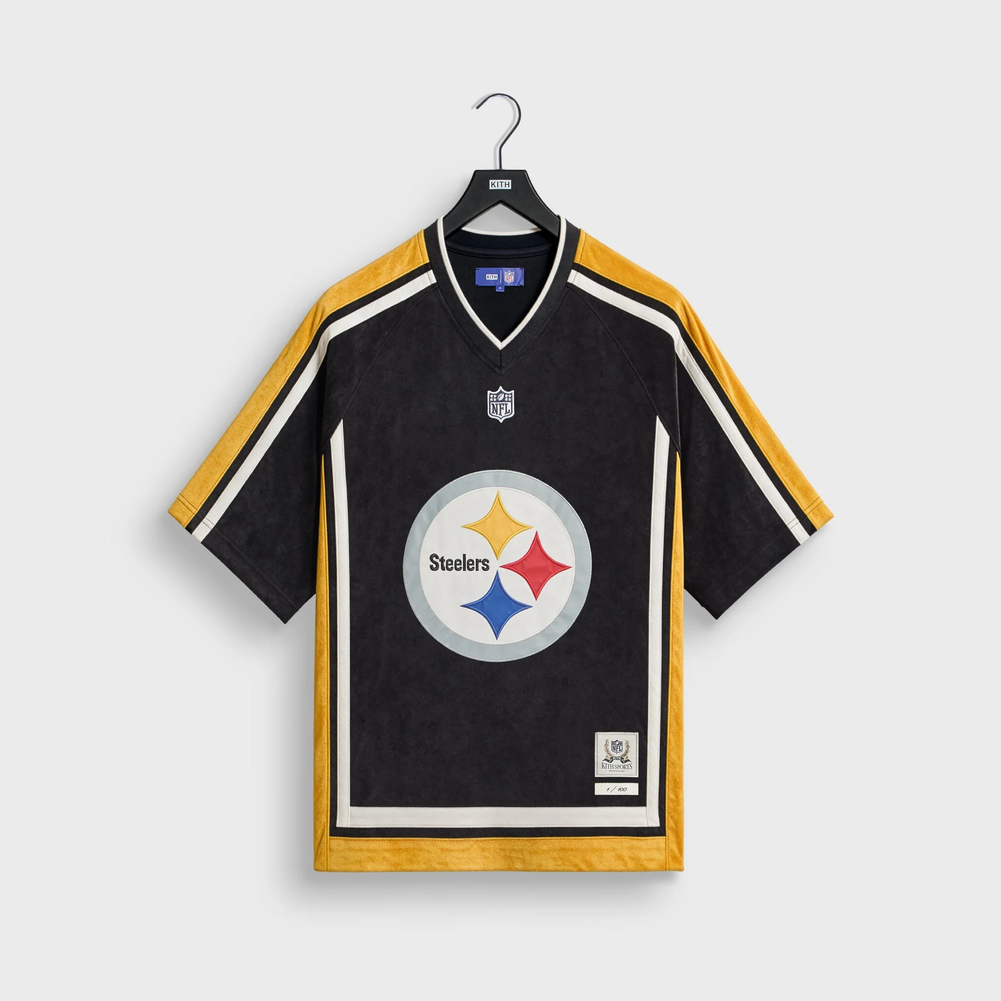Kith & the NFL for the Pittsburgh Steelers Leon Shirt - Black