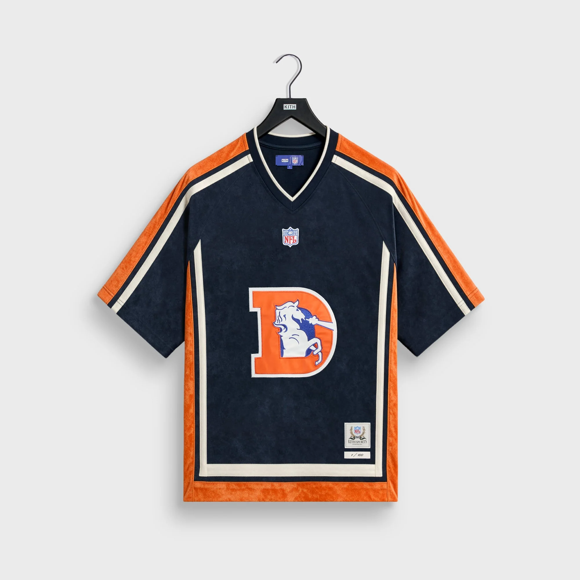 Kith & the NFL for the Denver Broncos Leon Shirt - Nocturnal