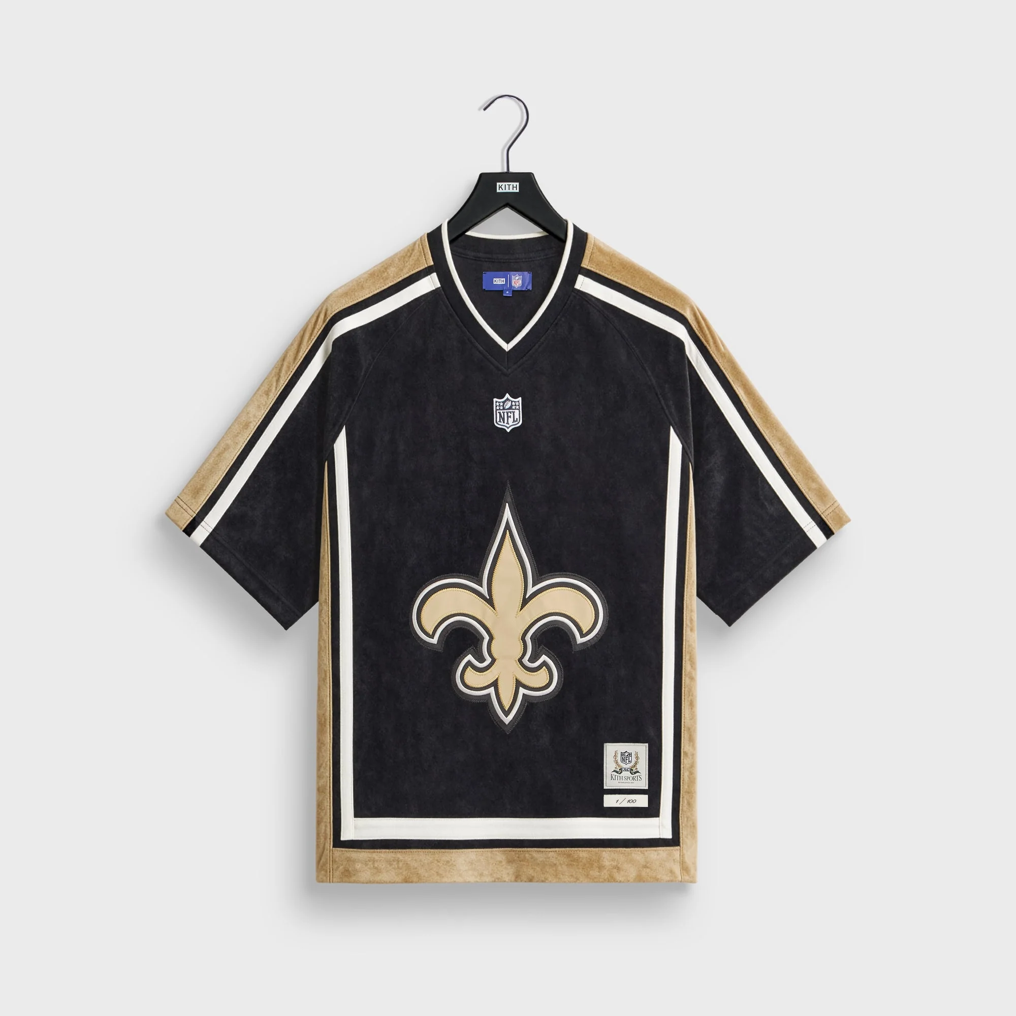 Kith & the NFL for the New Orleans Saints Leon Shirt - Black