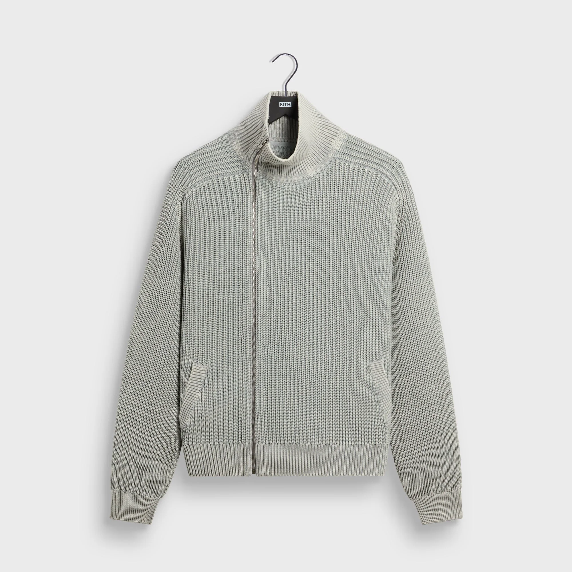 Kith Marlon Full Zip Sweater - Mist