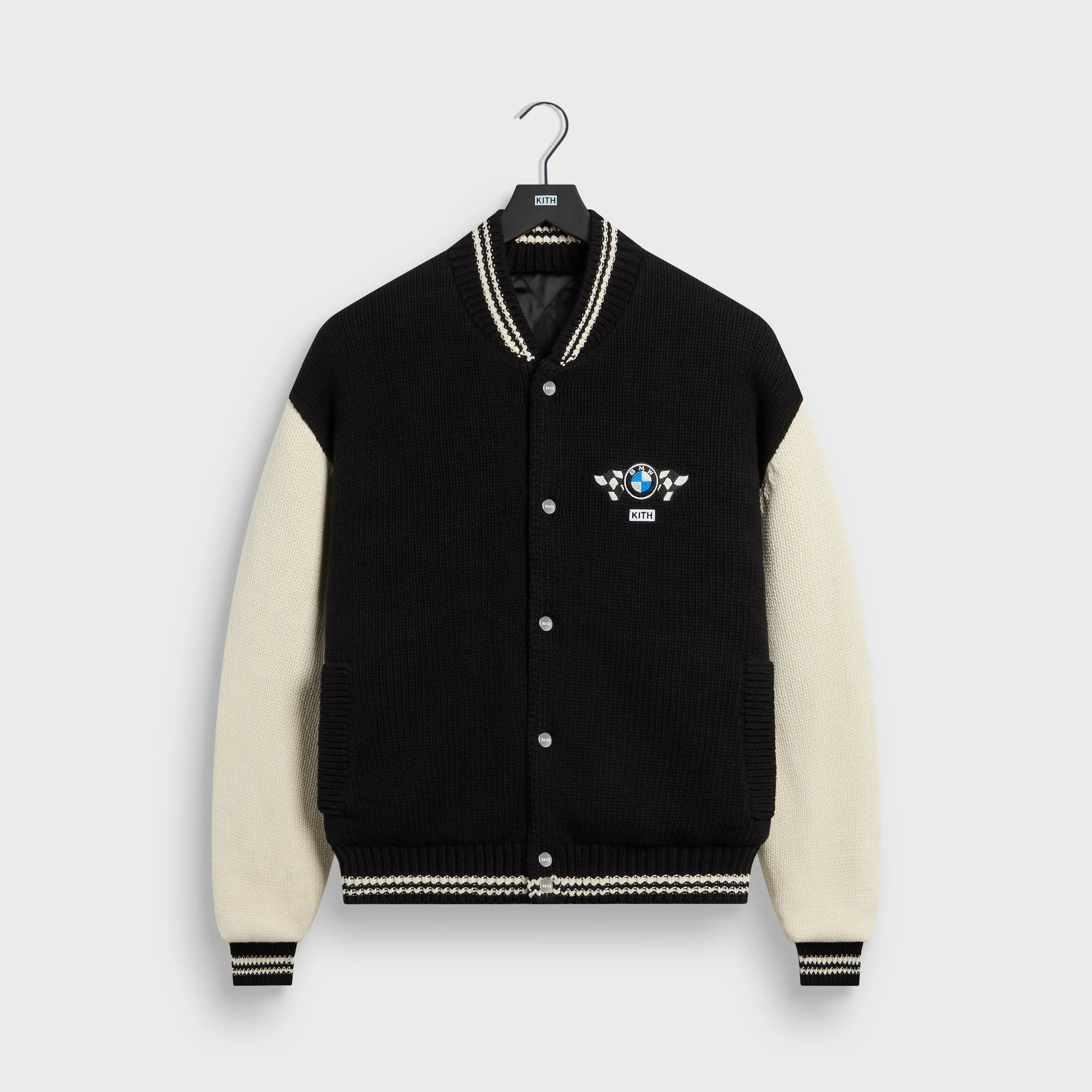 Kith for BMW Porter Knit Varsity Jacket - Black