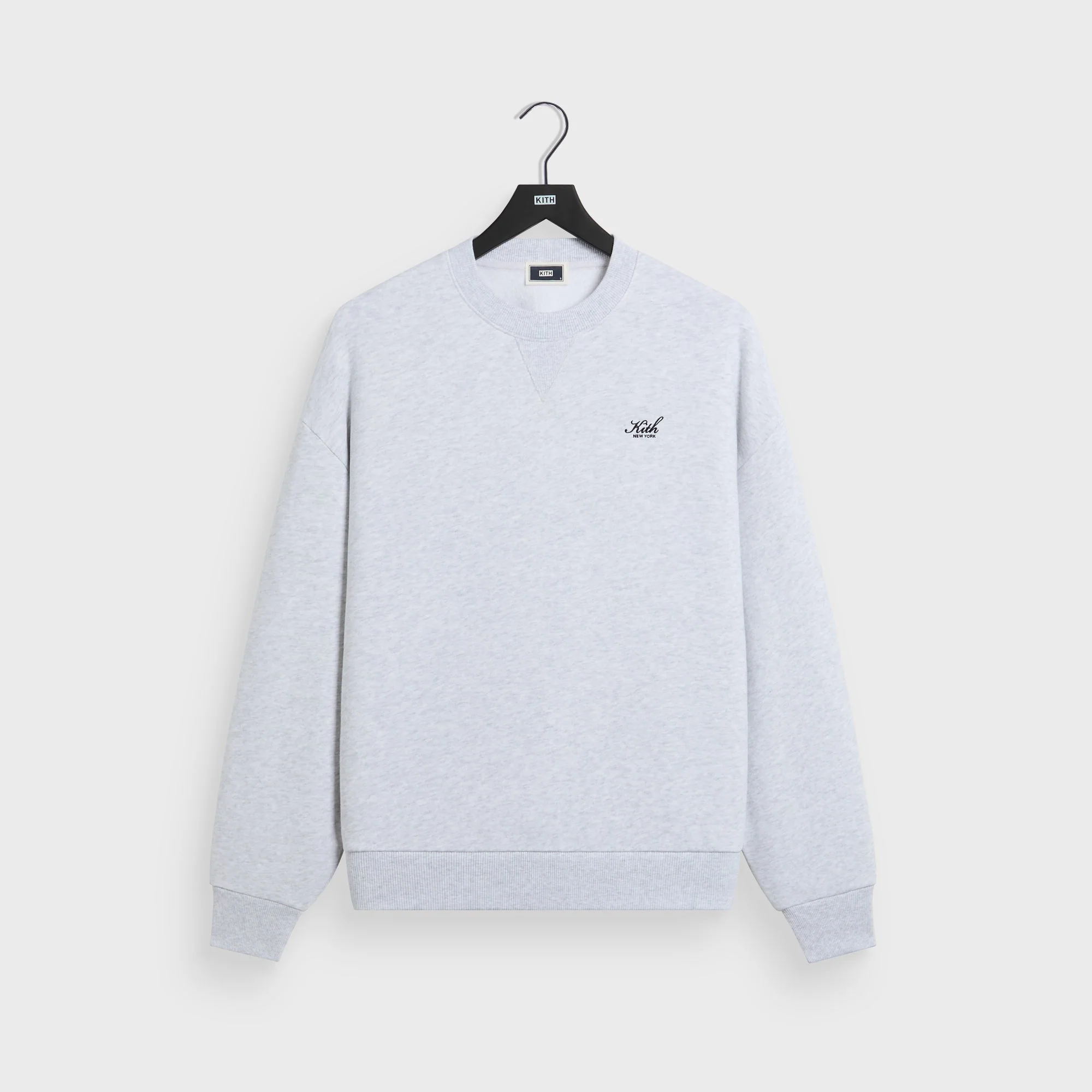 Kith Nelson Crewneck - Light Heather Grey