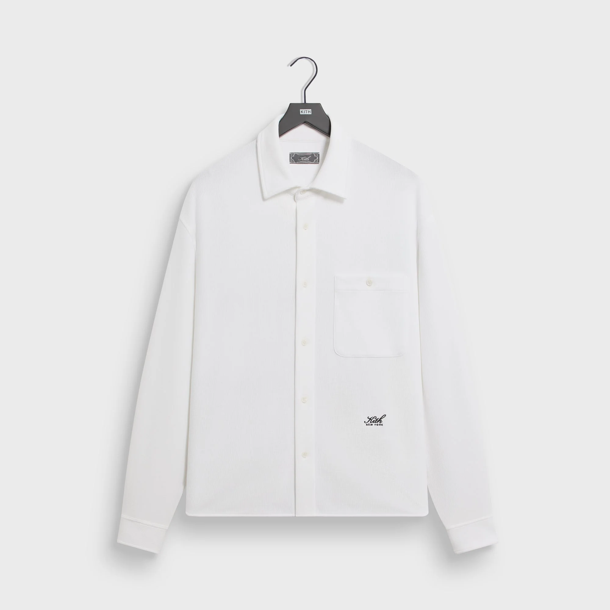 Kith Micro Waffle Tomas Shirt - White